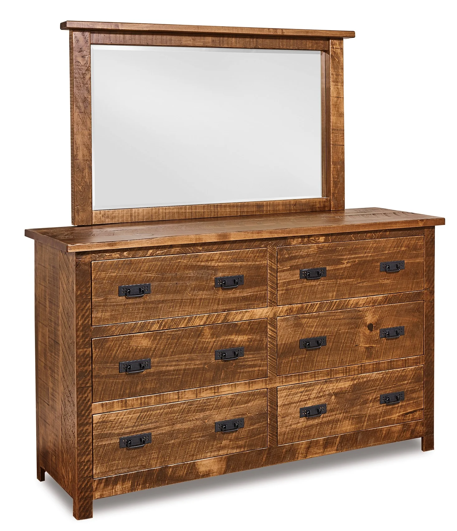 Amish Dumont Rustic Six Drawer Dresser