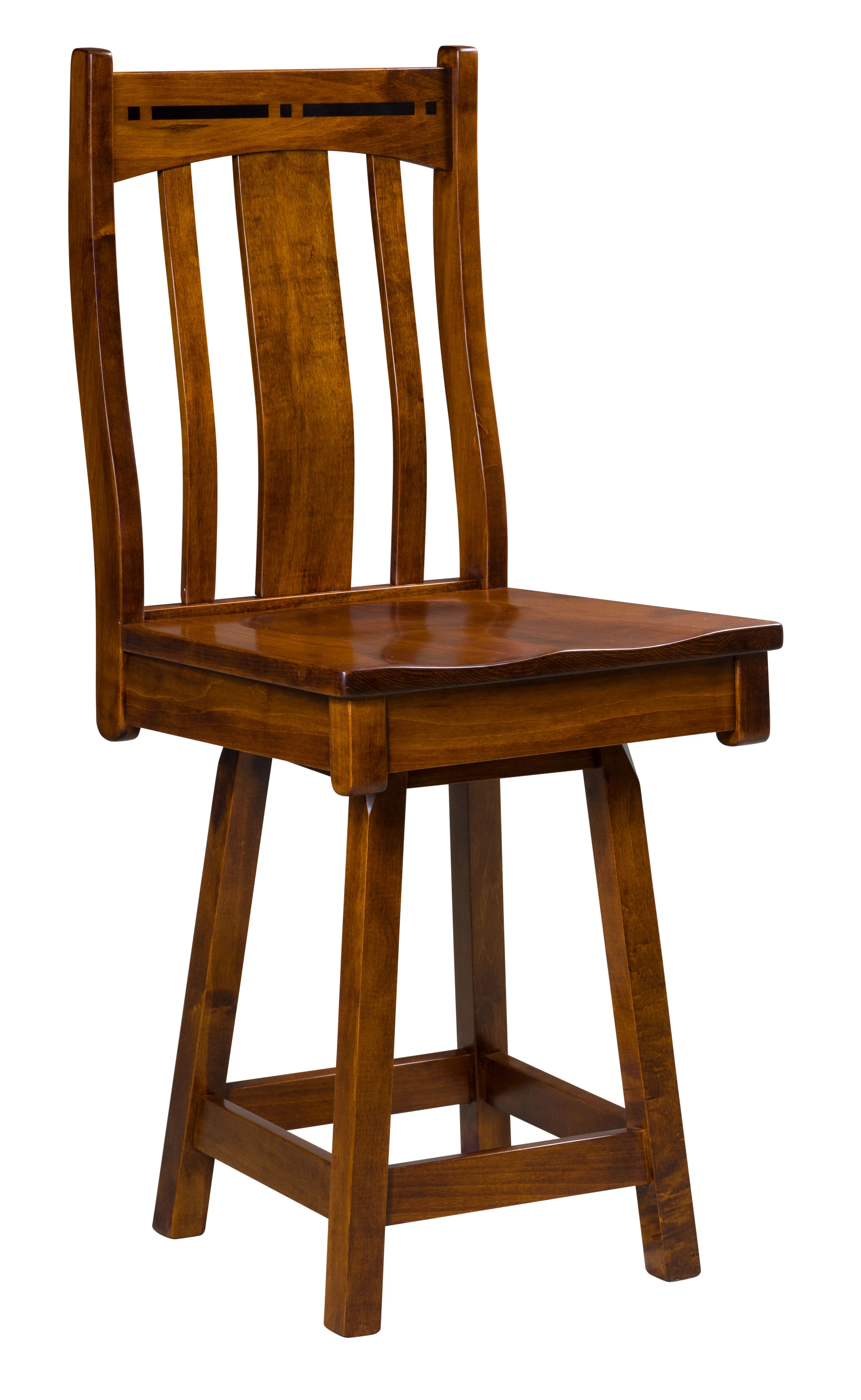 Amish Boulder Creek Swivel Bar Chair