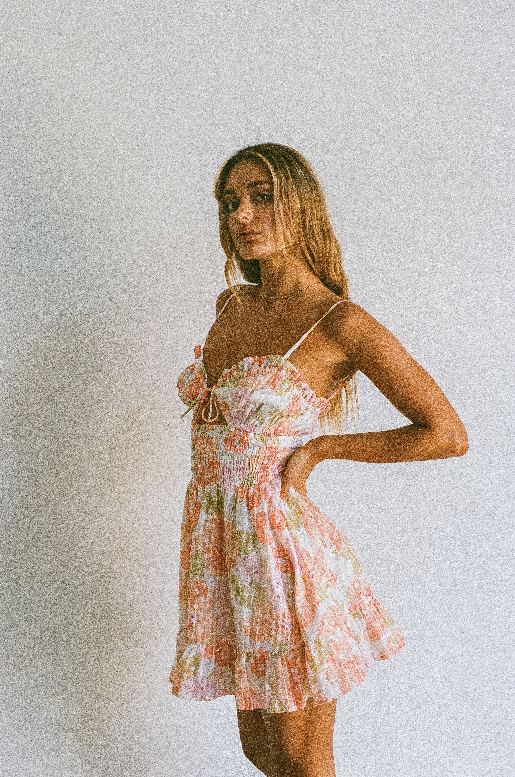 SAMPLE-Karolina Shirred Dress