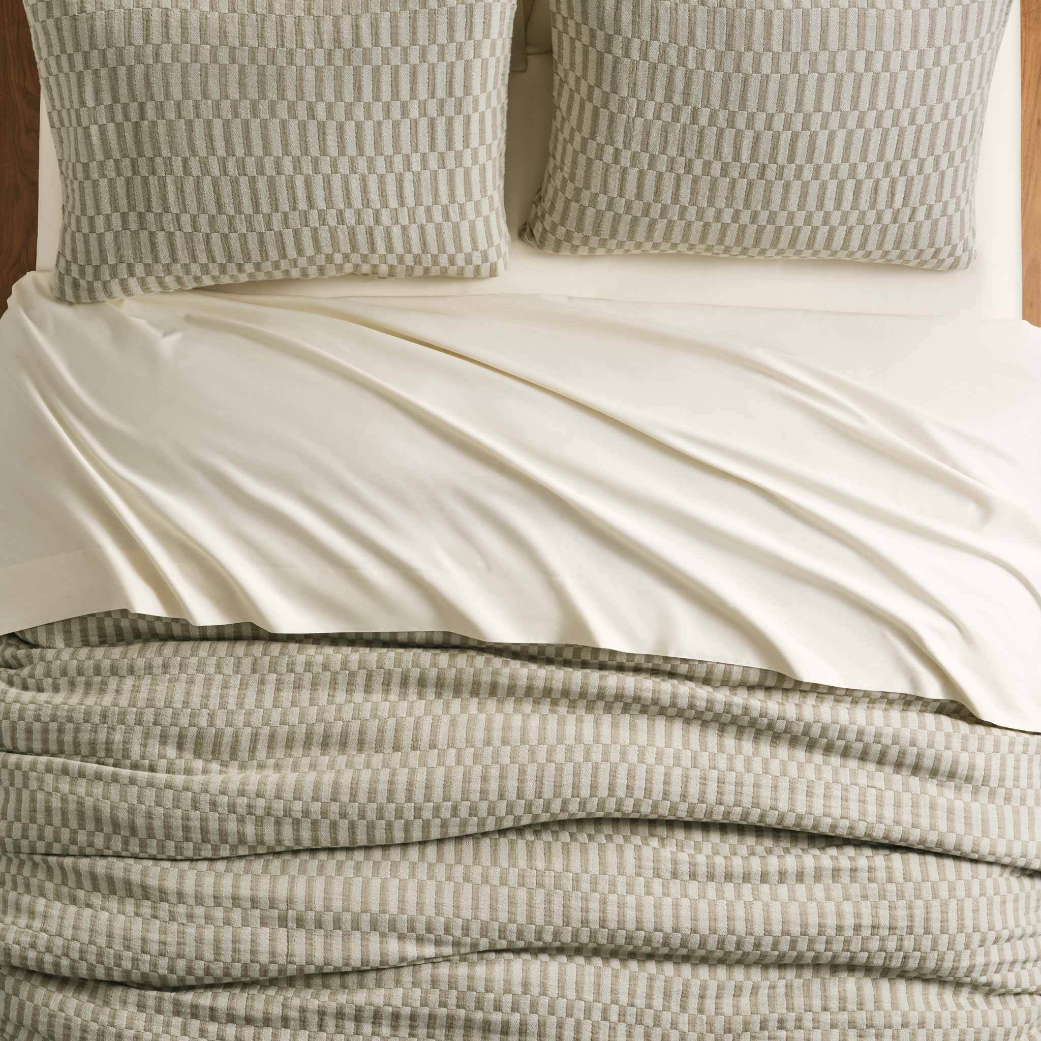 Woven Checkerboard Duvet Cover - Last Call