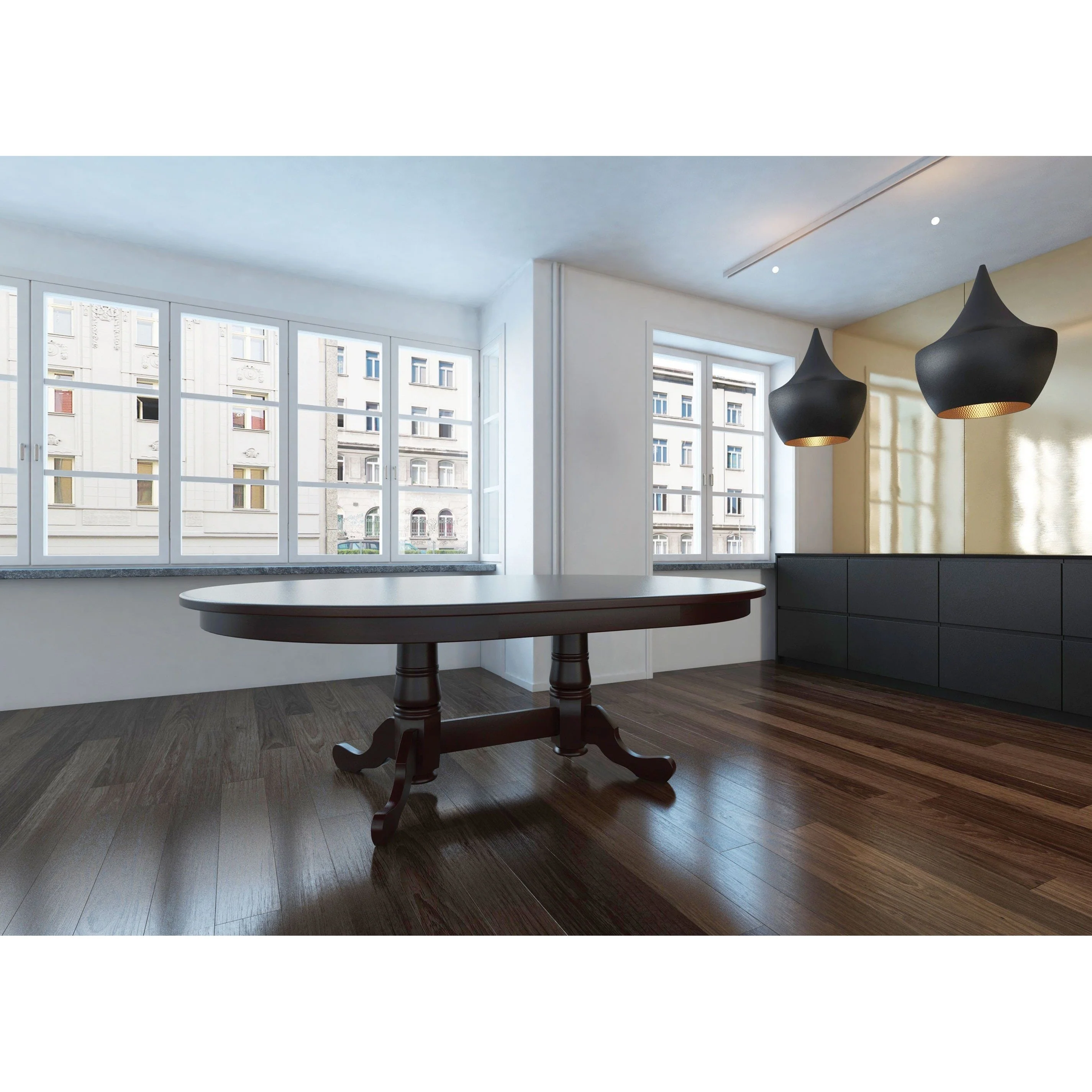 Amish Colonial Double Pedestal