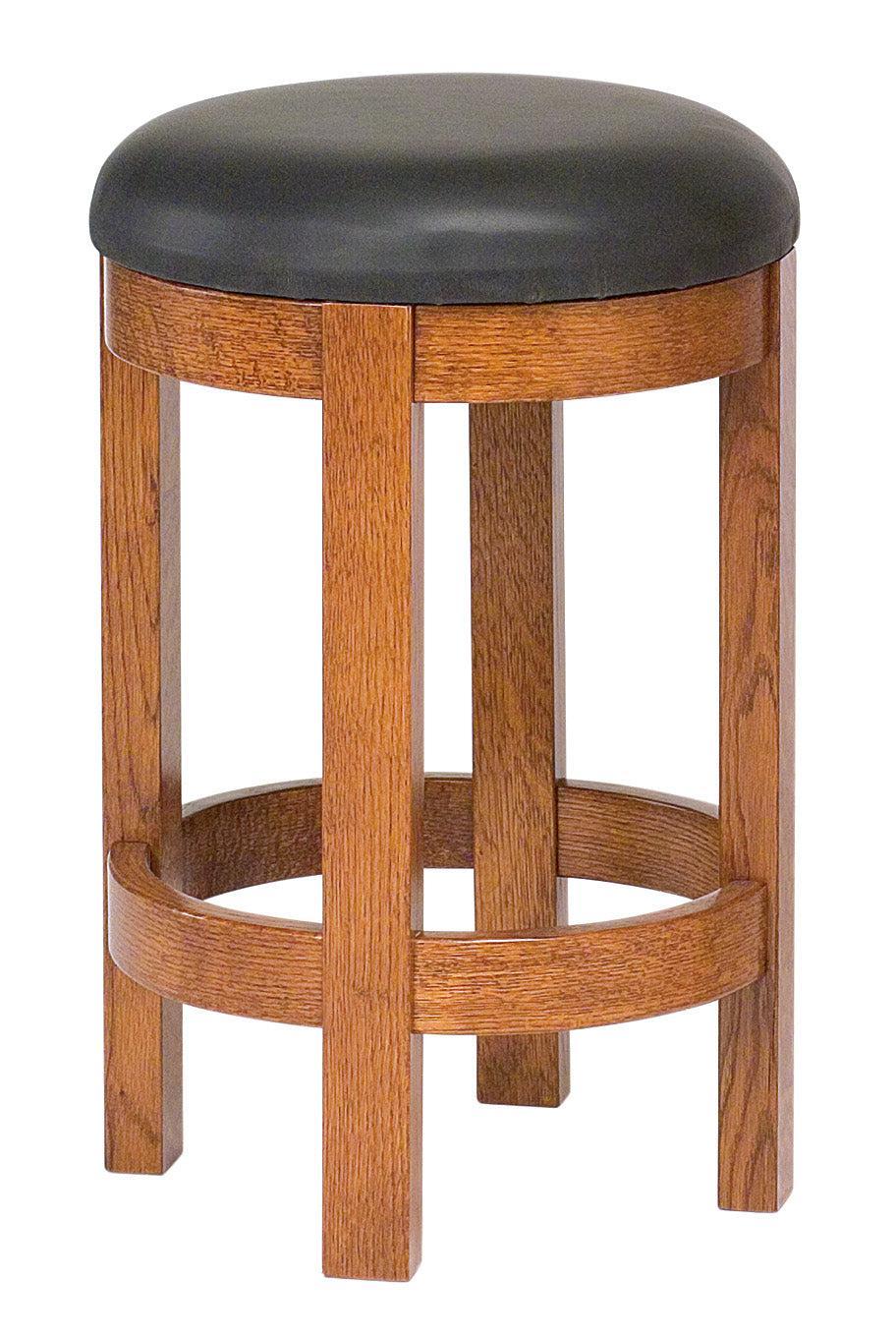 Amish Barrel Swivel Bar Stool