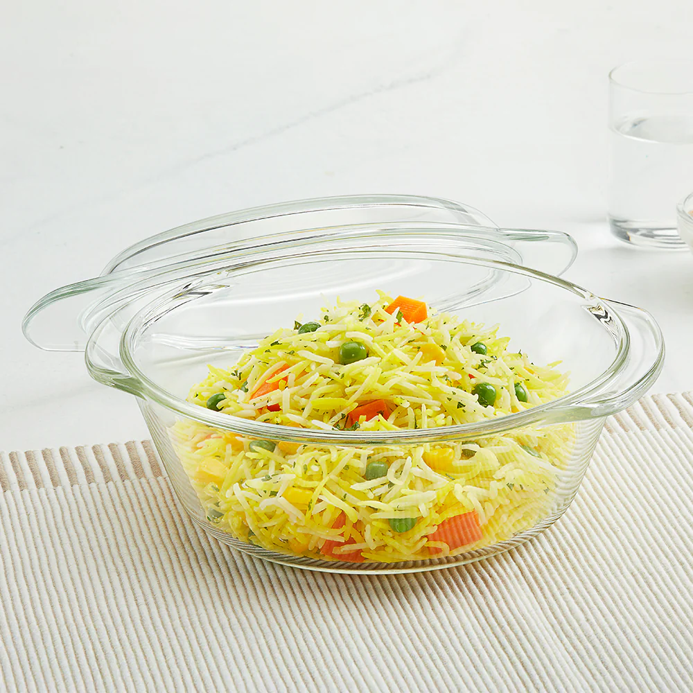 Borosil Round Casserole w Lid