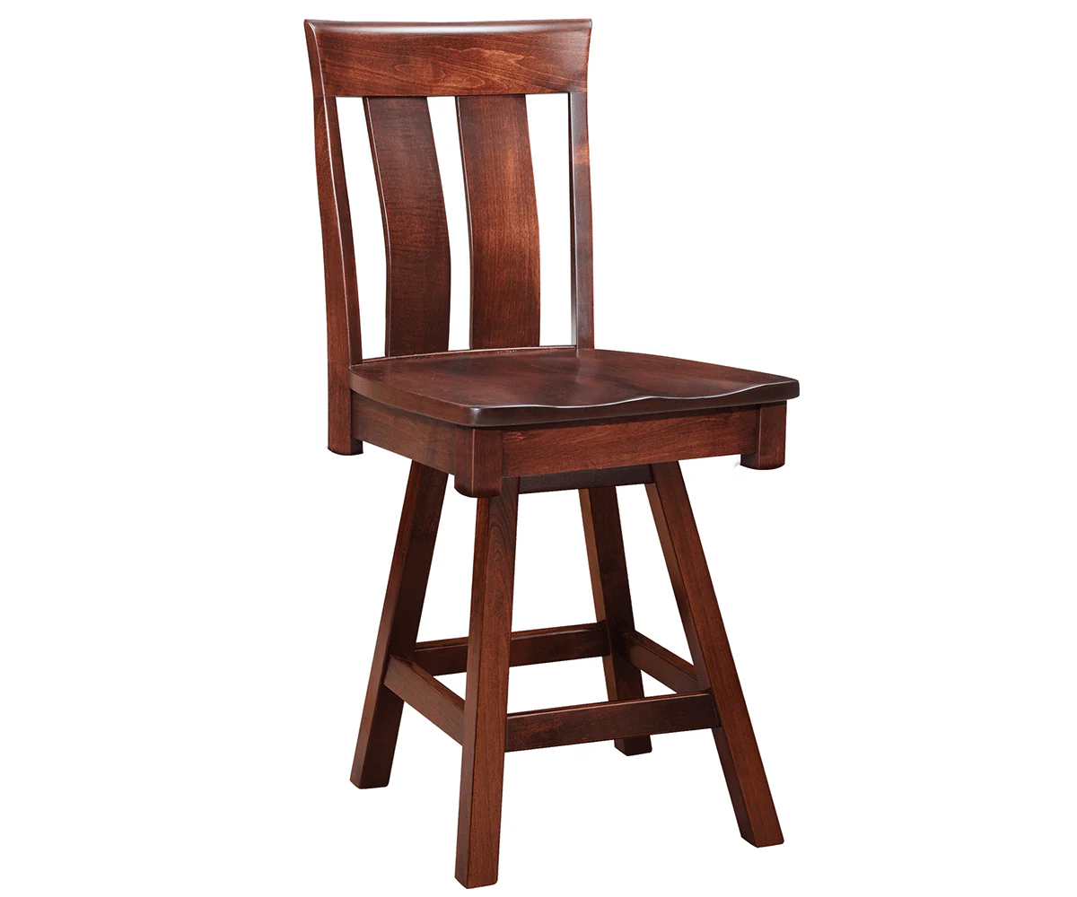 Amish Aurora Swivel Bar Chair