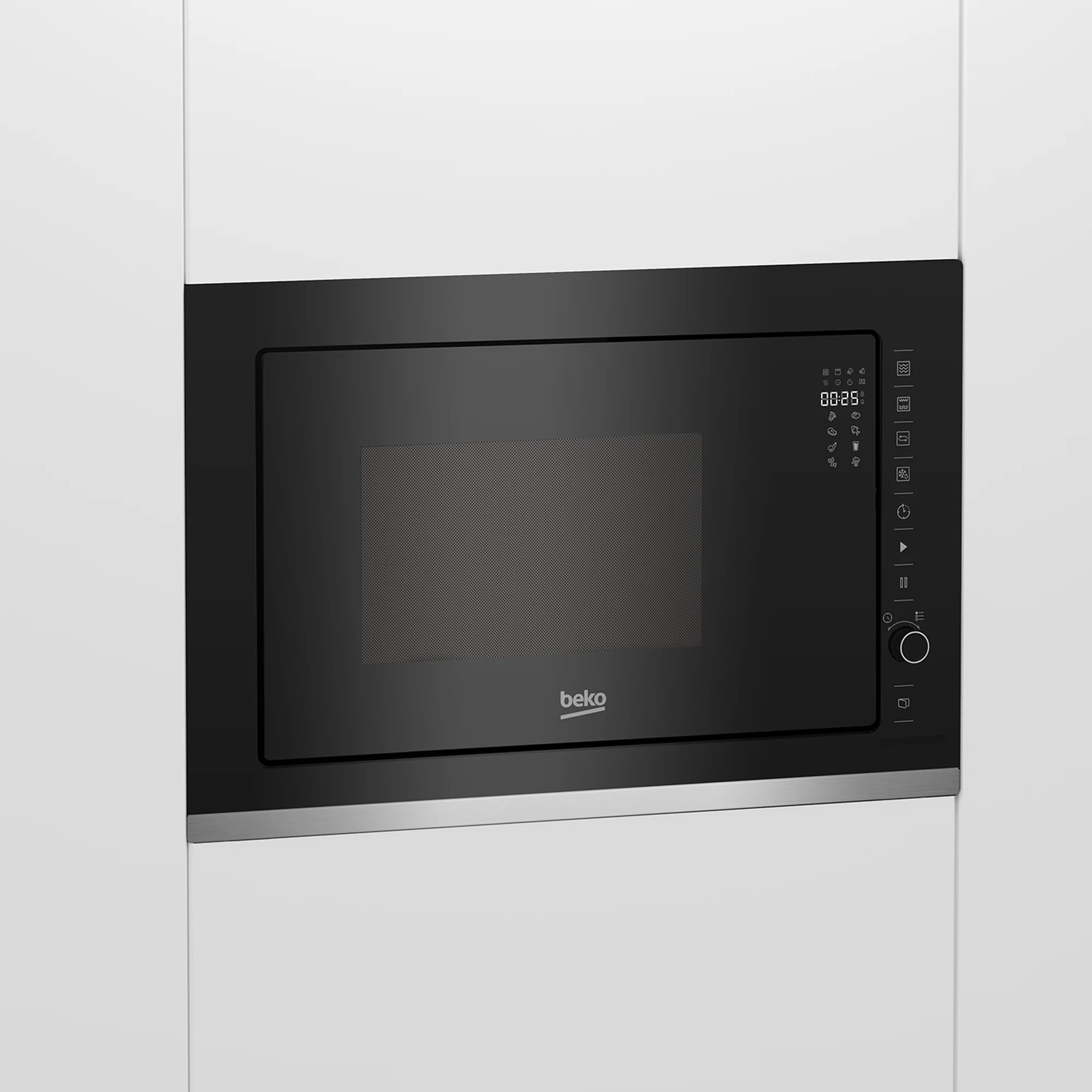 Beko 25Lt Built in Convection Grill Microwave Oven Black