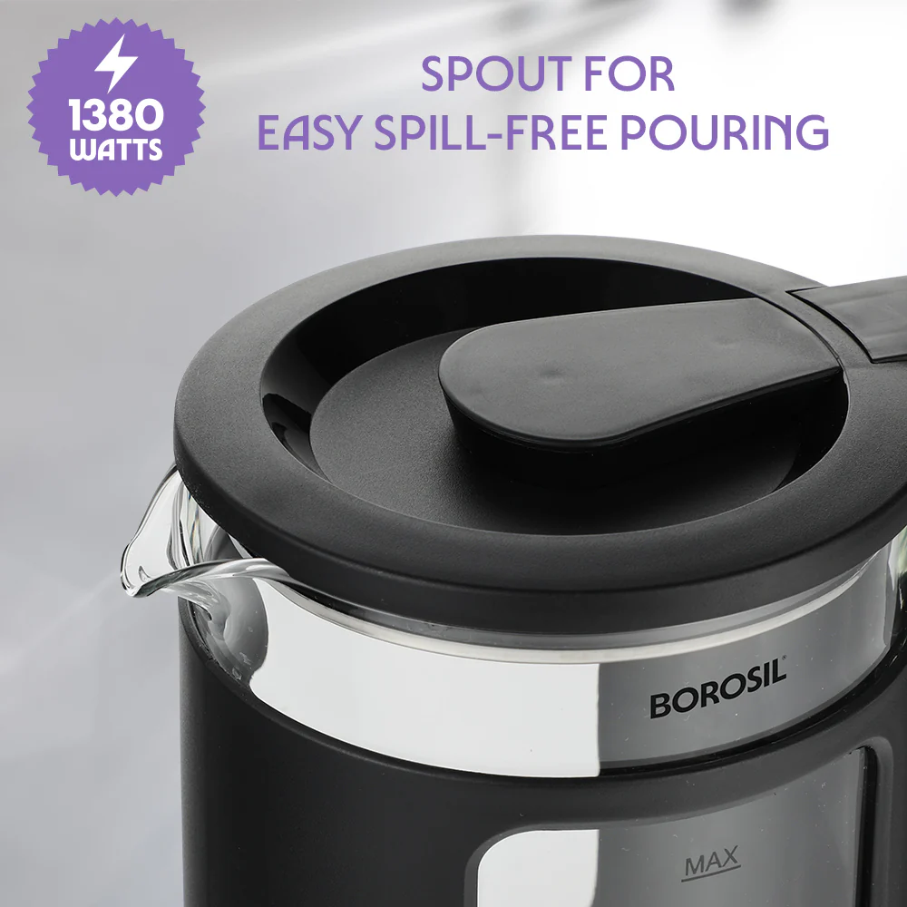 Cooltouch 1.5L Electric Glass Kettle, 1380 W