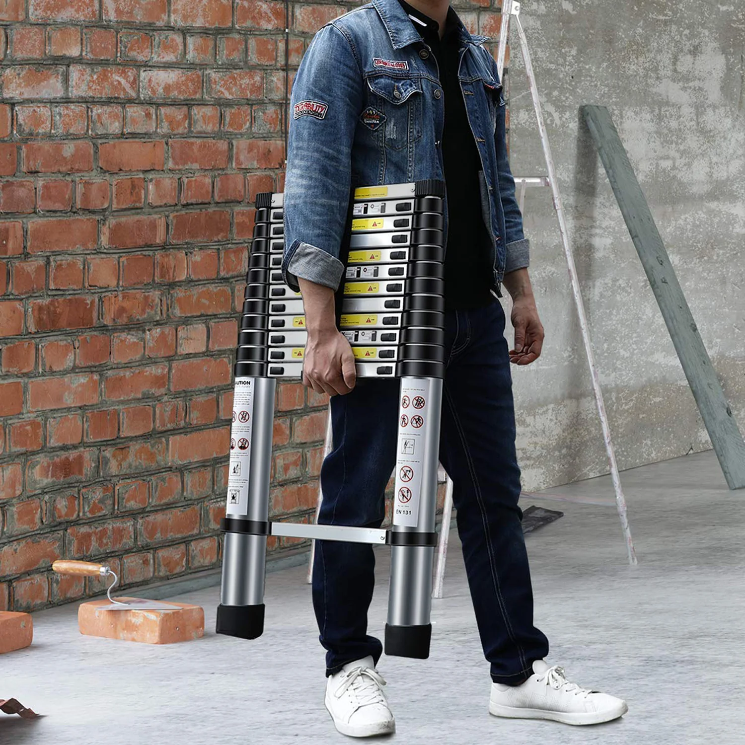 Neo 4.6M Extendable Aluminium Foldable Telescopic Ladder