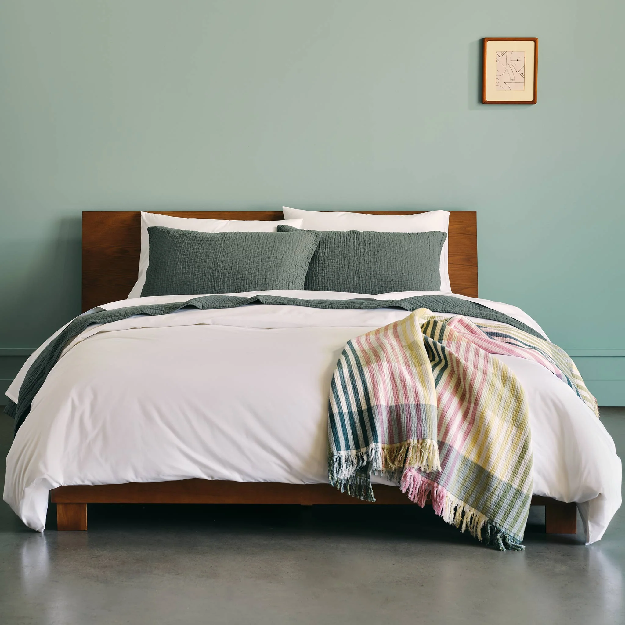 Bayside Windowpane Throw Blanket