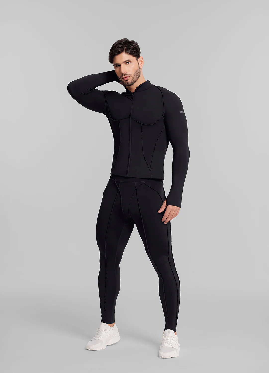 Contour Zip-Up Long Sleeve Top