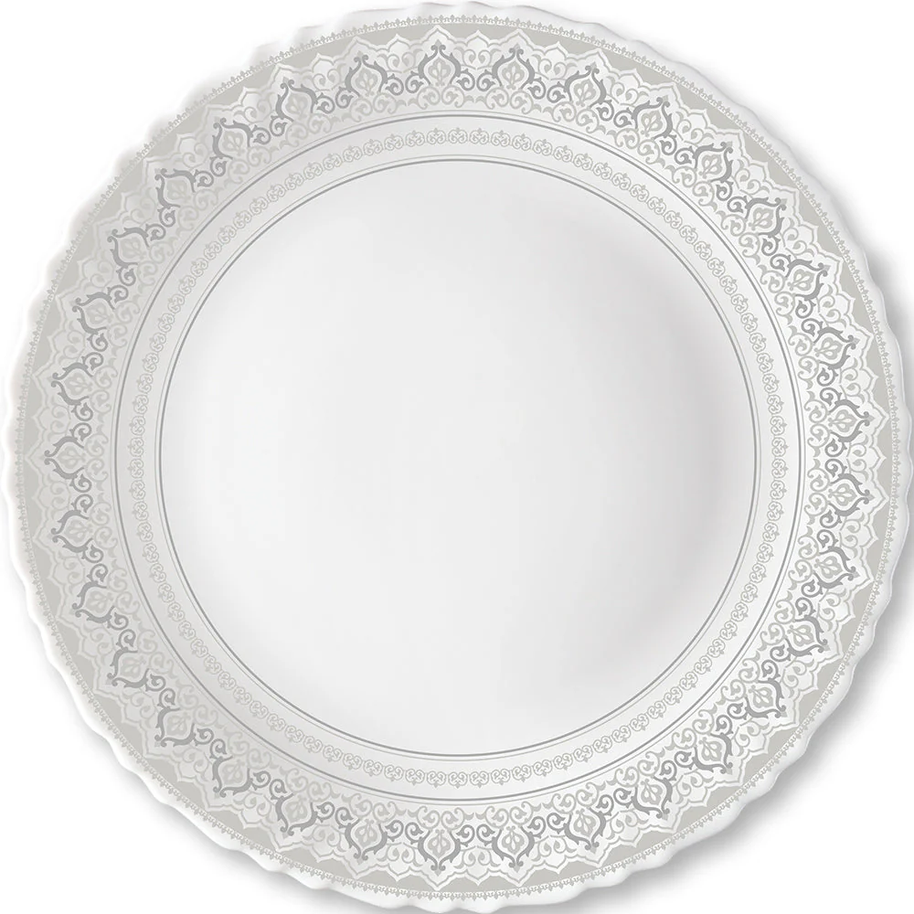 Larah by Borosil Classic Full Plate Set, 6 pc