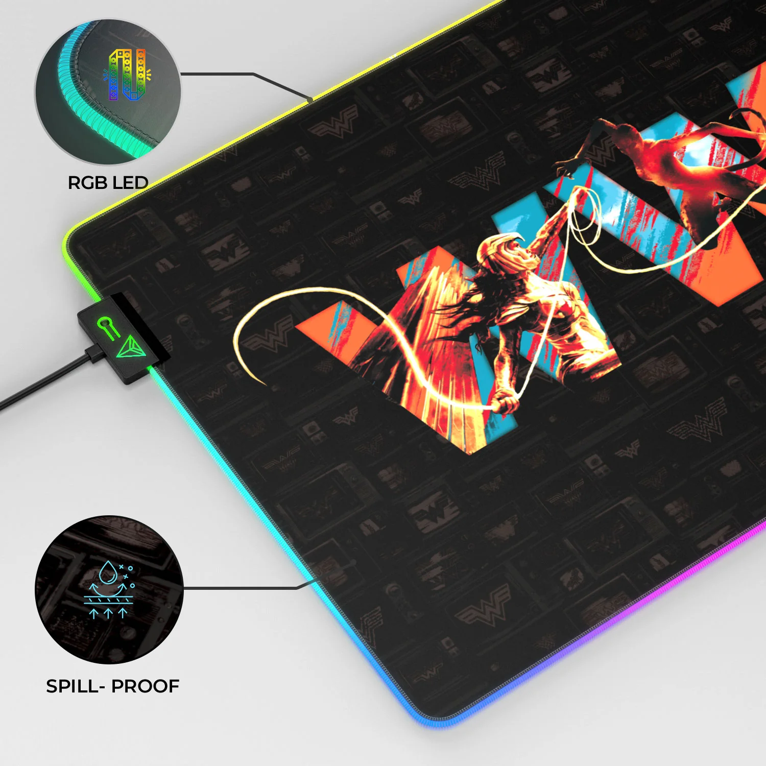 Wonder Woman Vs. Cheetah Gaming Mouse Pad