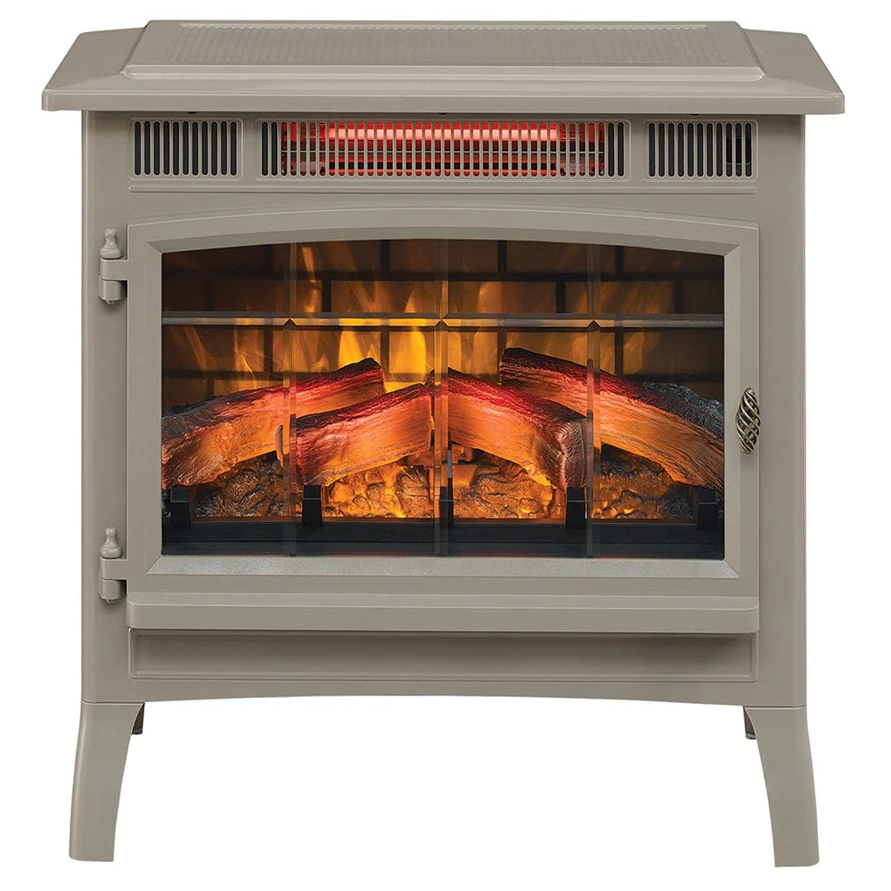 Duraflame 3D French Grey Infrared Electric Fireplace Stove with Remote Control