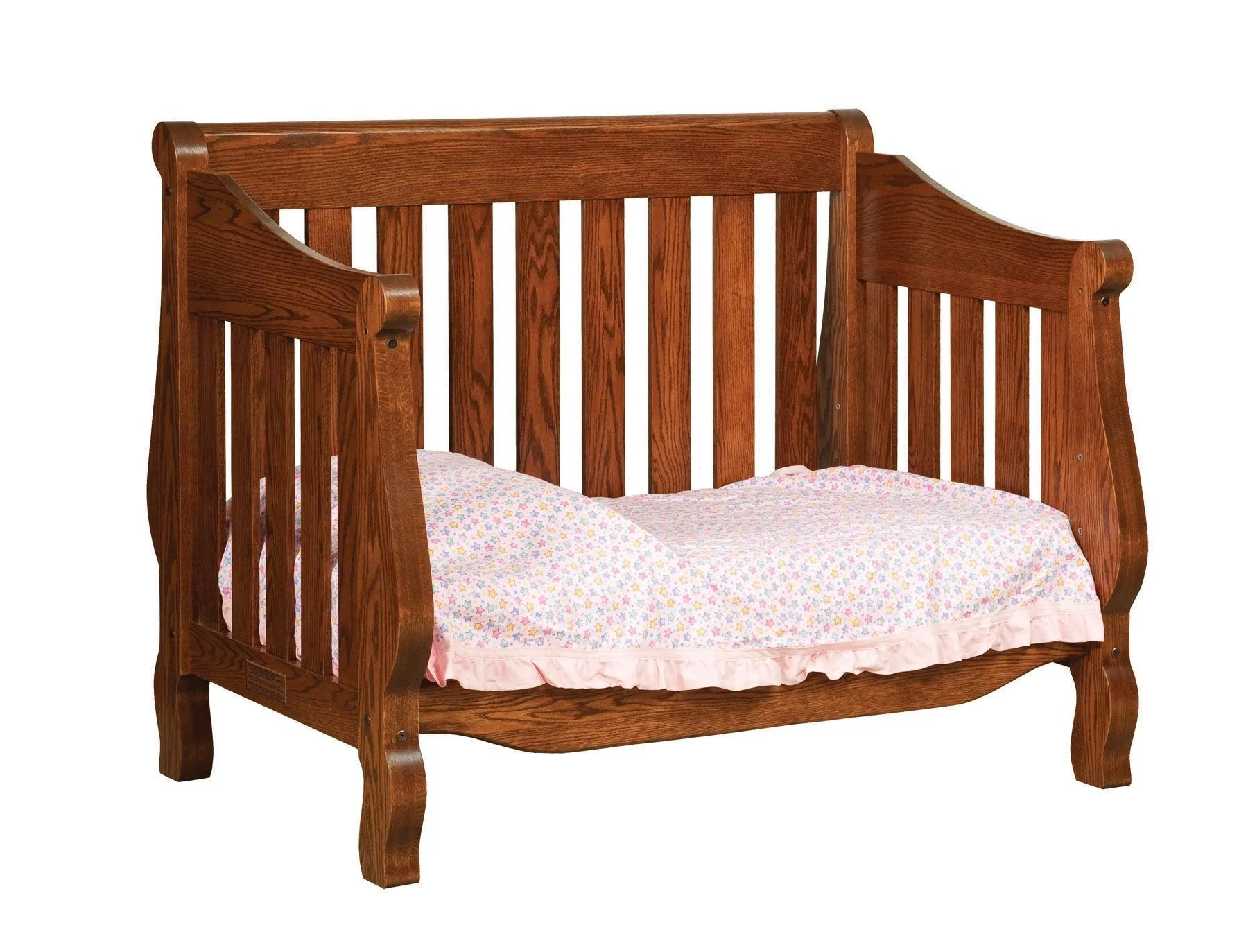Amish Hoosier Sleigh Baby Crib