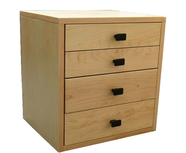 AMSEC 1335491 Maple StorIt 4 Drawer Storage Cabinets