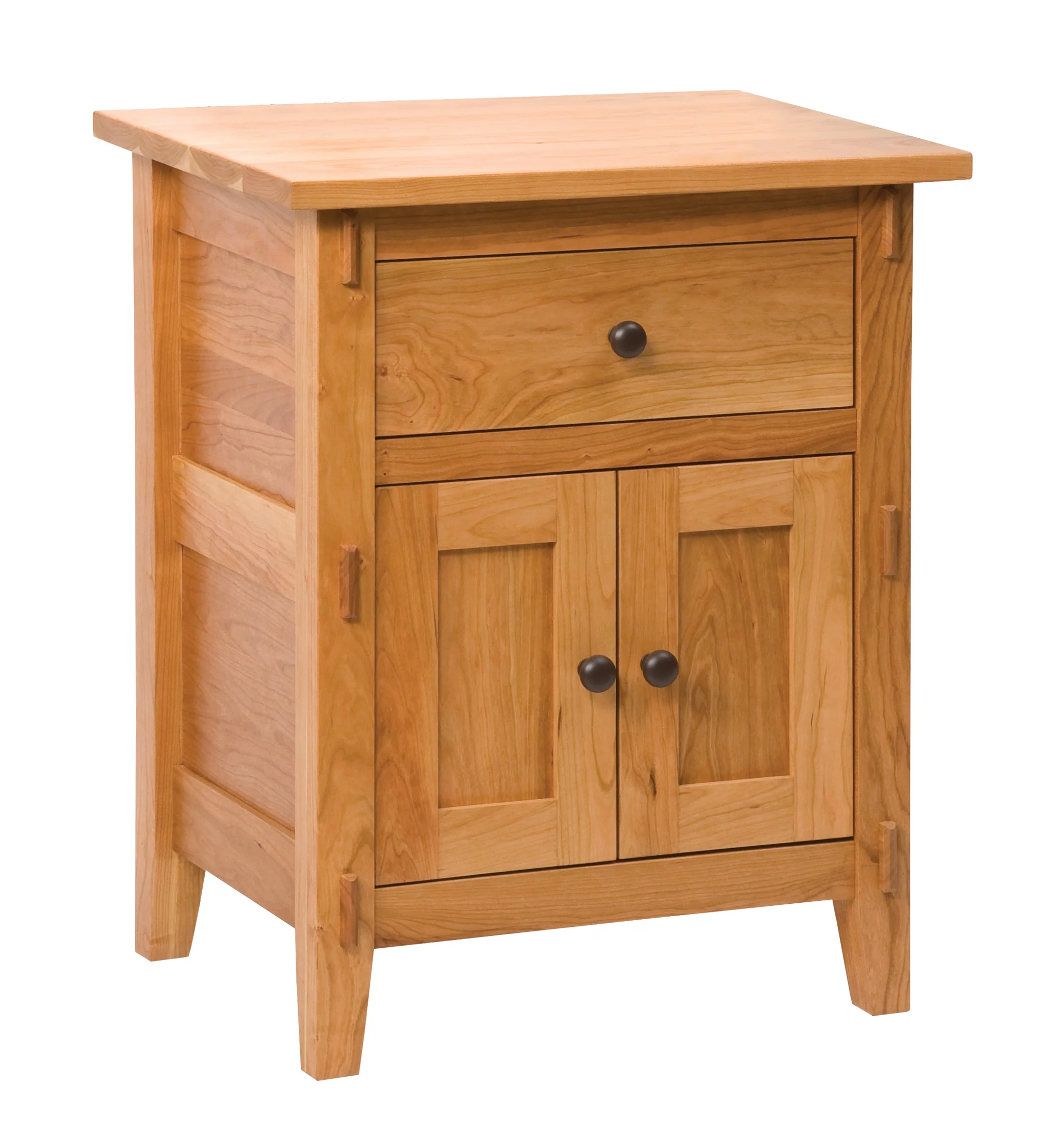 Amish Bungalow Nightstand, One Drawer, Two Doors