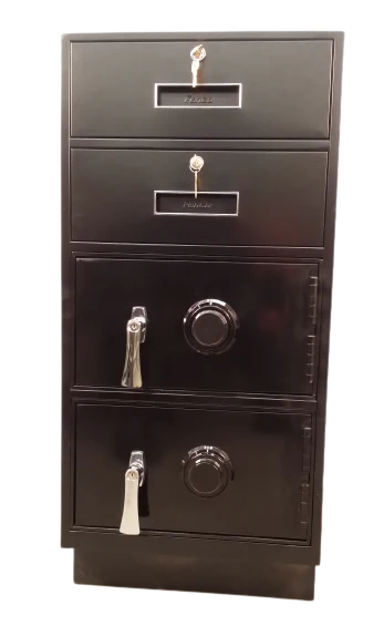 Fenco 207FL Goldline Pedestal Unit with 2 Locking Box Drawers and 2 Full Steel Plate Lockers