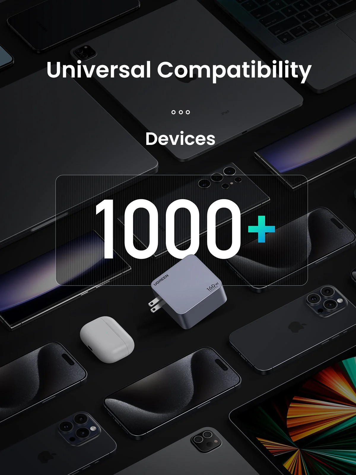 UGREEN Nexode Pro 160W 4-Port GaN Fast iphone Charger