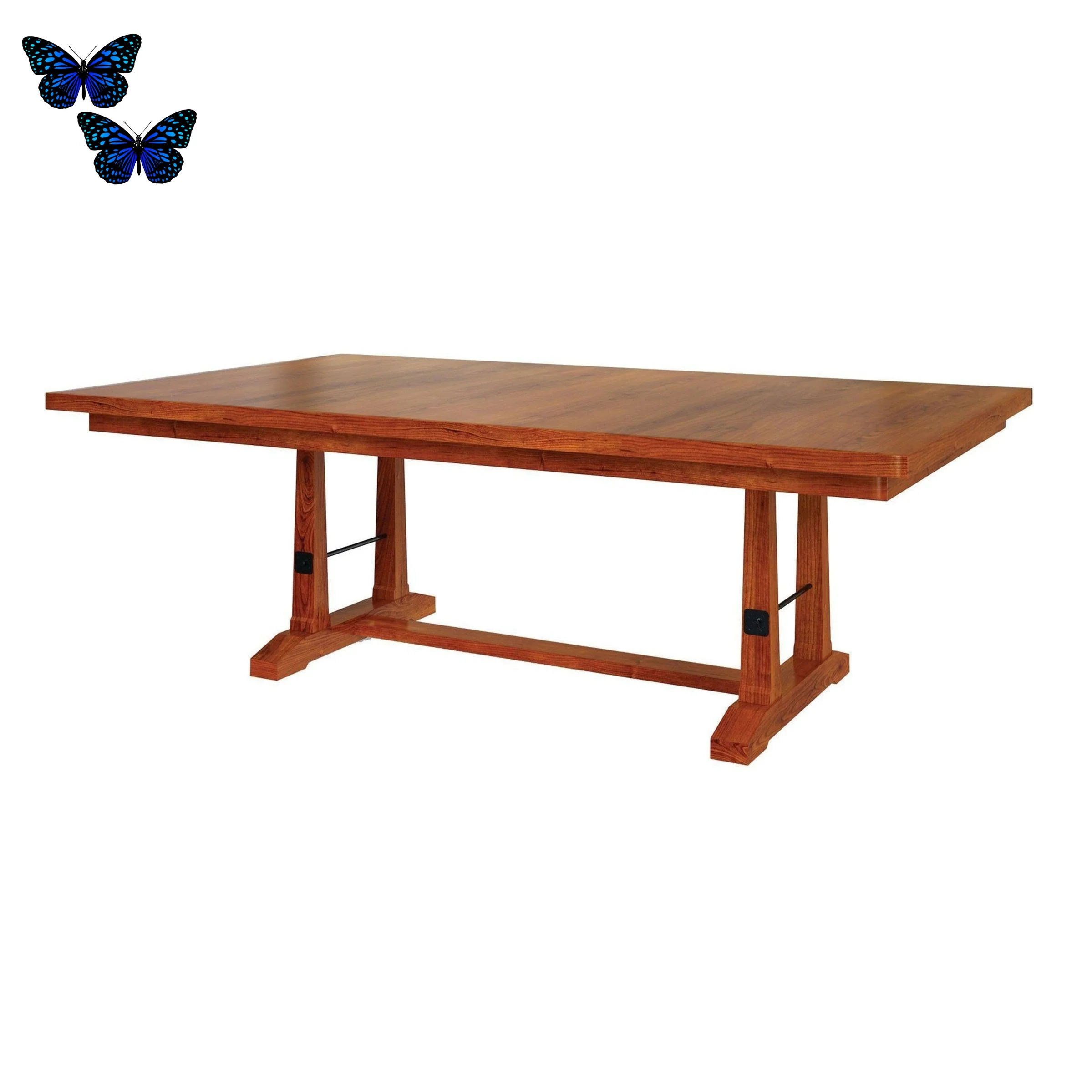 Amish Carla Elizabeth Trestle Table