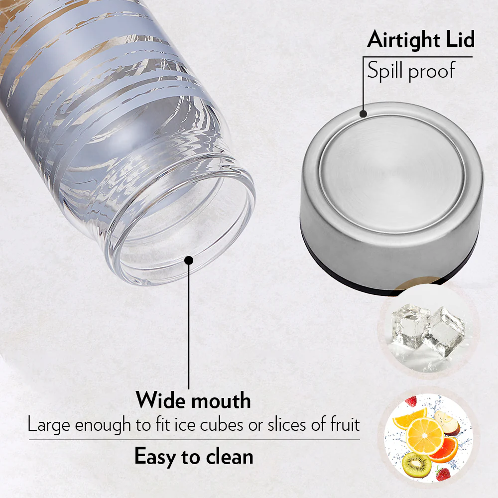 Neo Wide Mouth Glance Glass Bottle