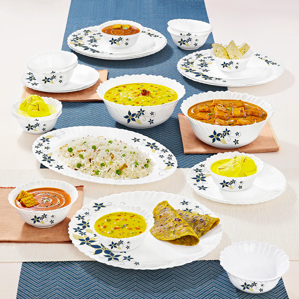 Larah by Borosil Viva Dinner Set, 27 pc
