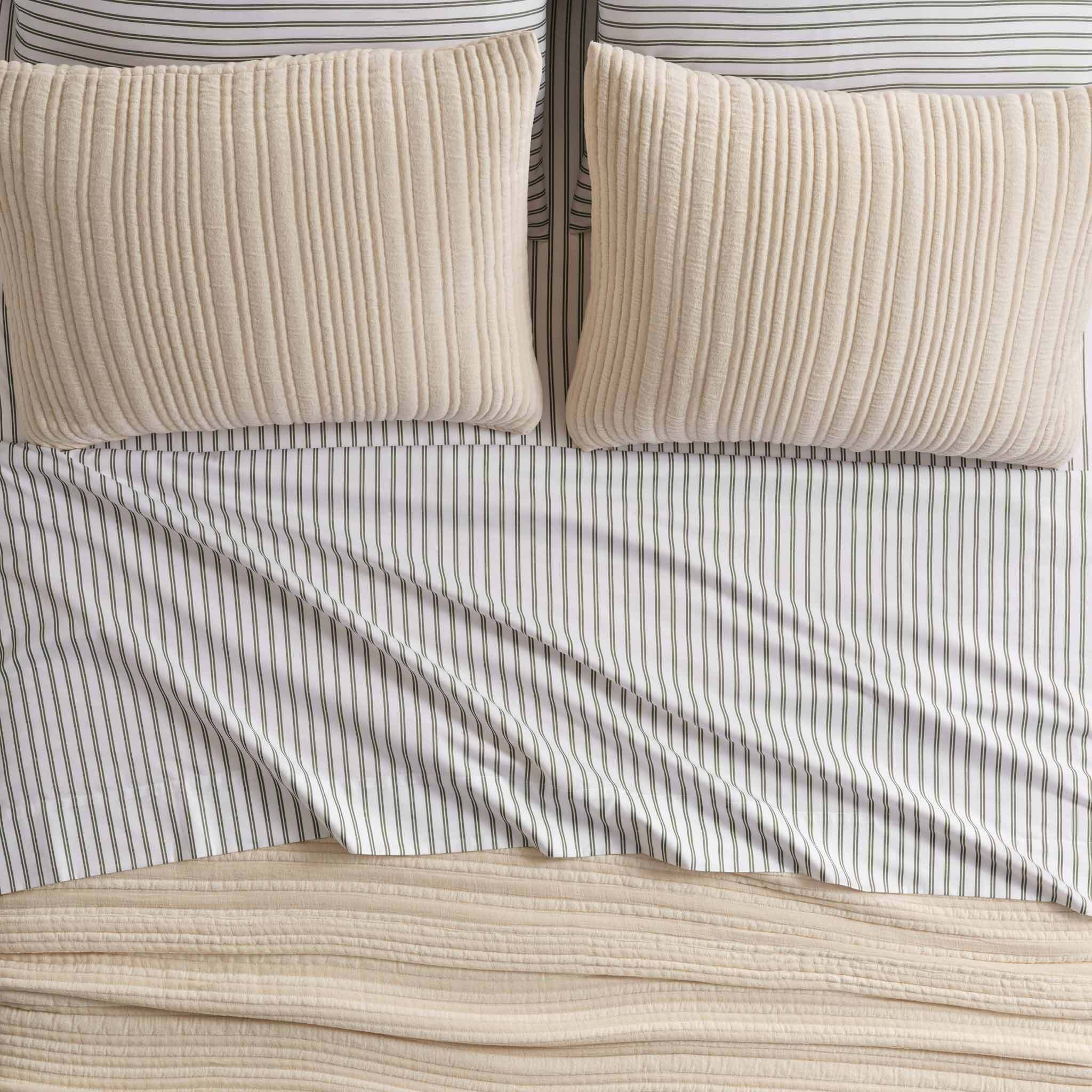 Cozy Ribbed Quilted Shams