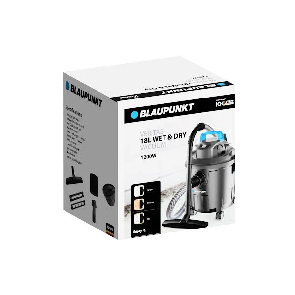 Blaupunkt Veritas 18L Wet & Dry Vacuum Black
