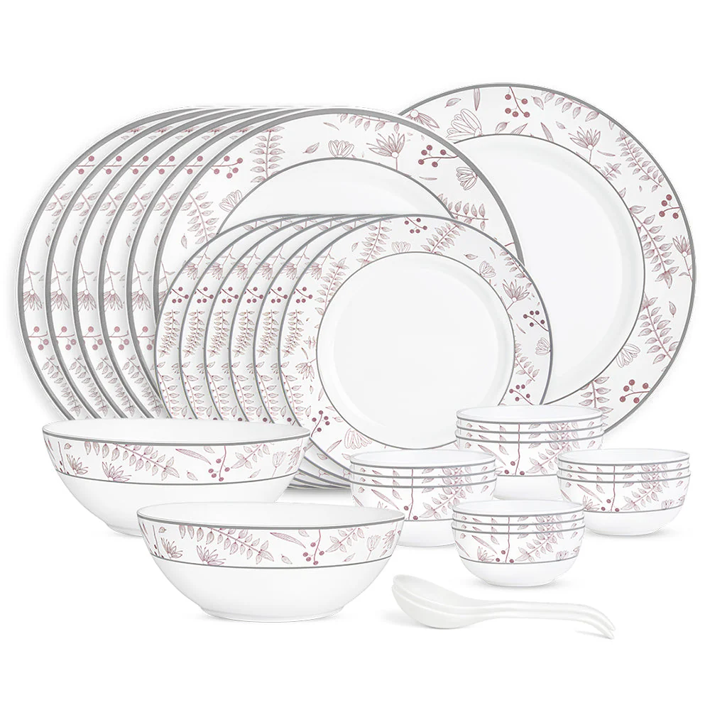 Larah By Borosil Grandeur Dinner Set, 29 pc