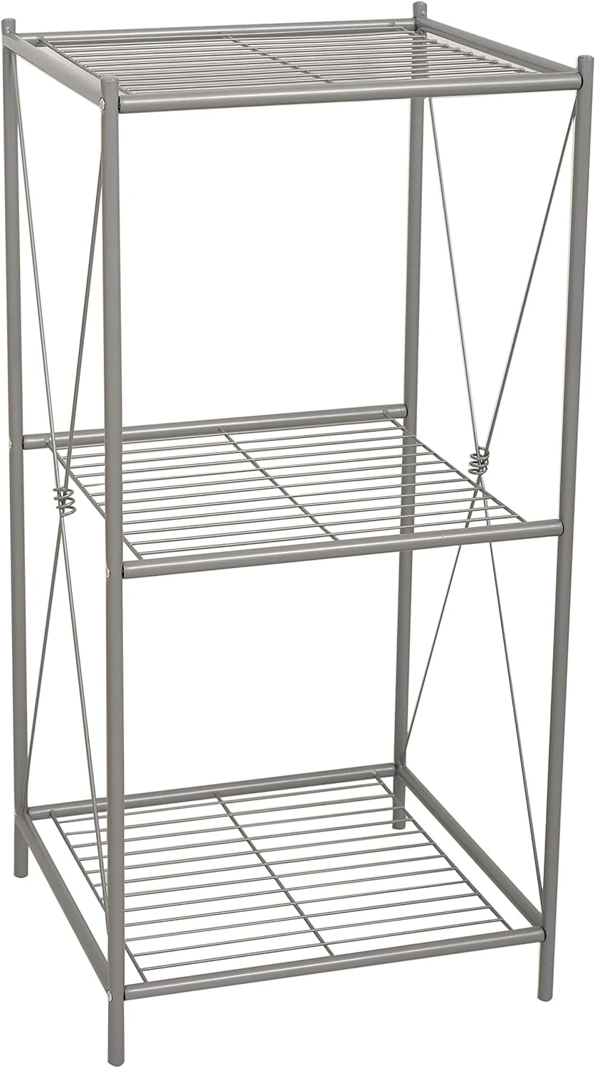 Toilet Storage, Metal Bathroom Spacesaver with 3 Shelves,Easy Assembly, 23.25 x 64.7
