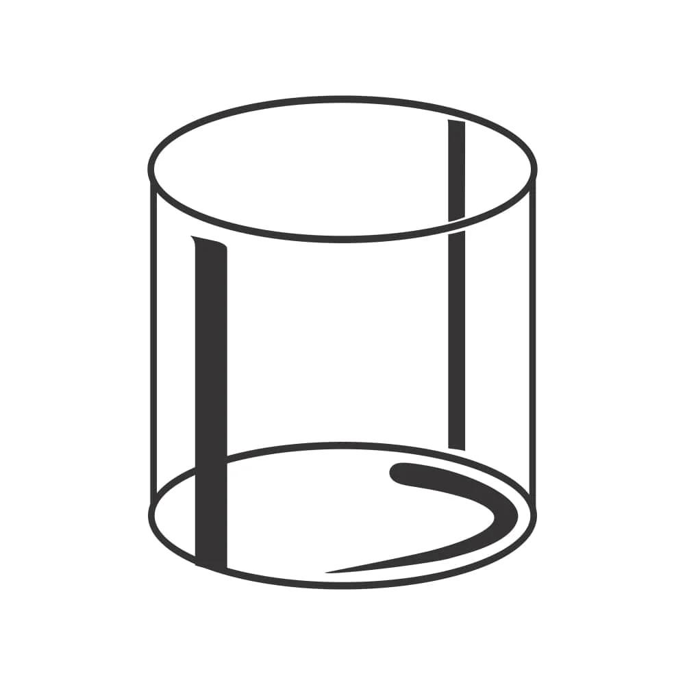 Borosil Vision Squat Glass, Set of 6, 205ml