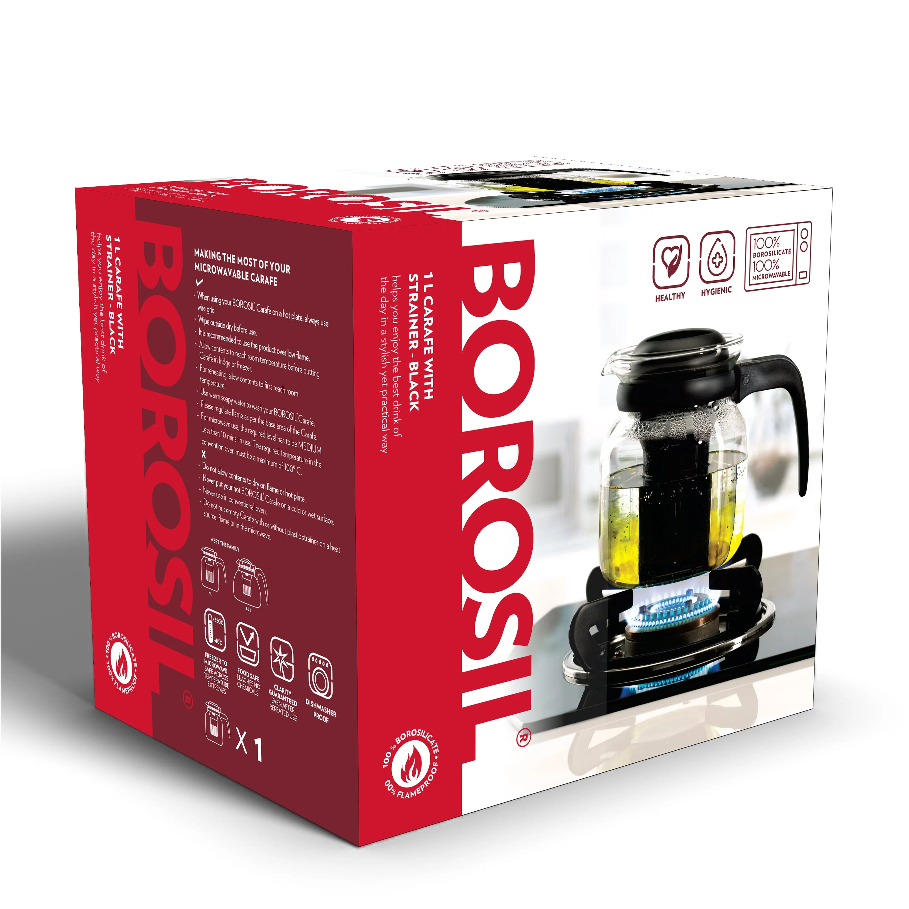 Borosil Carafe with Infuser, 1.L