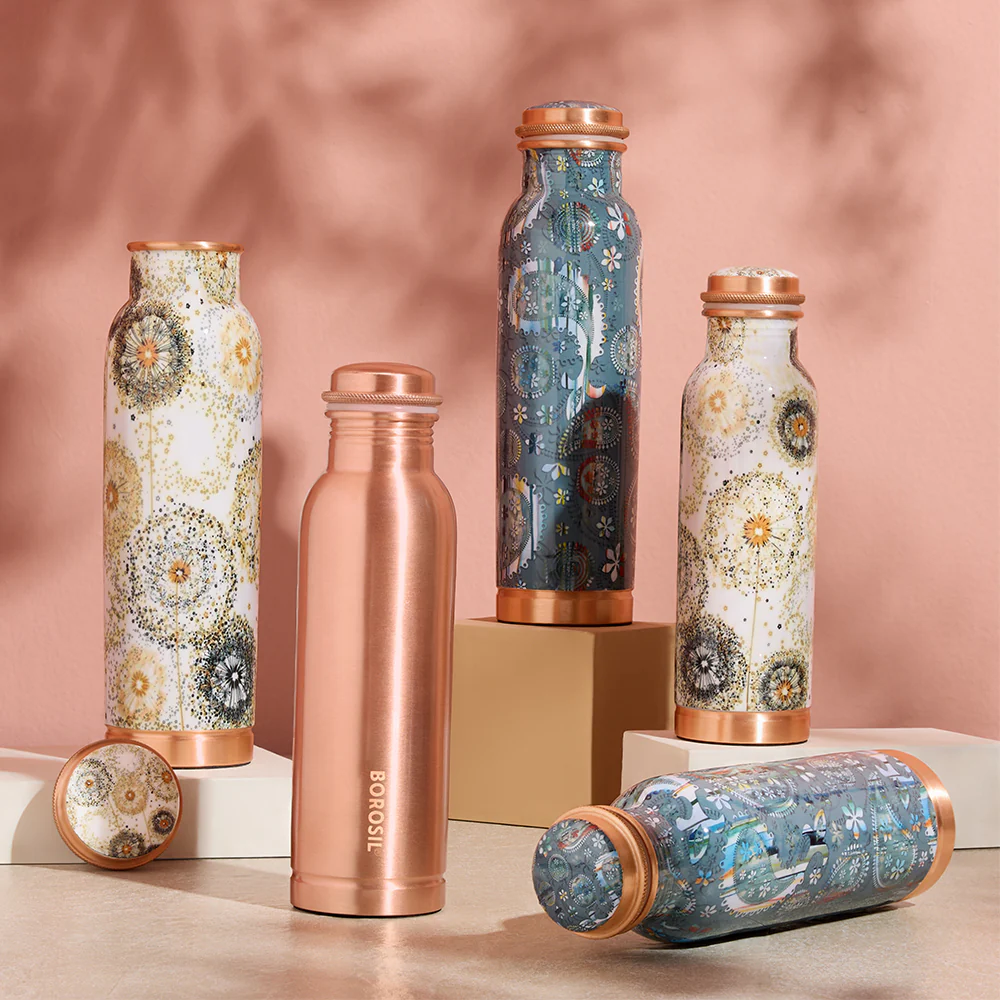 Thirtha-Plain Copper Bottle