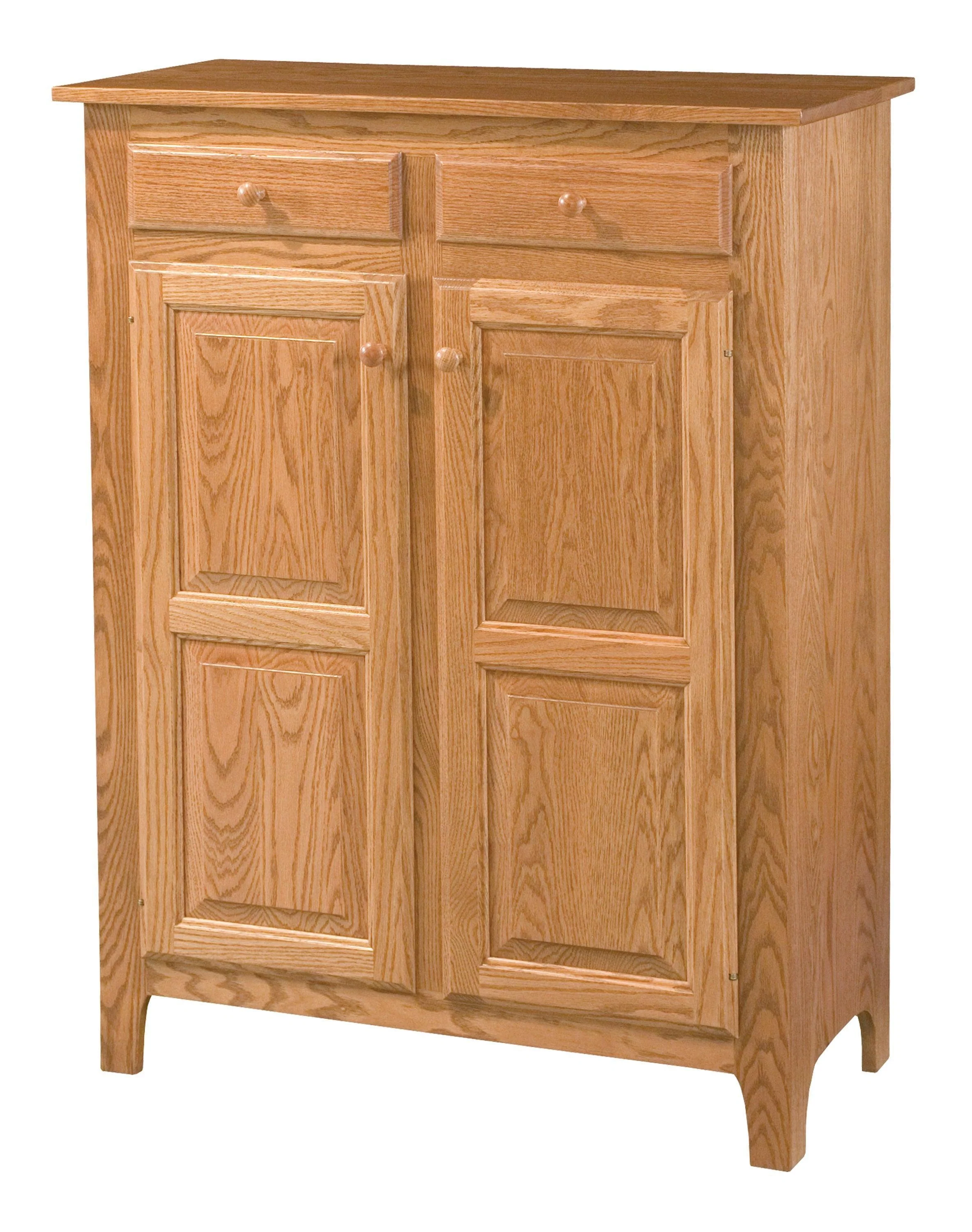 Amish Classic Style  Two Drawer Two Door Pie Safe