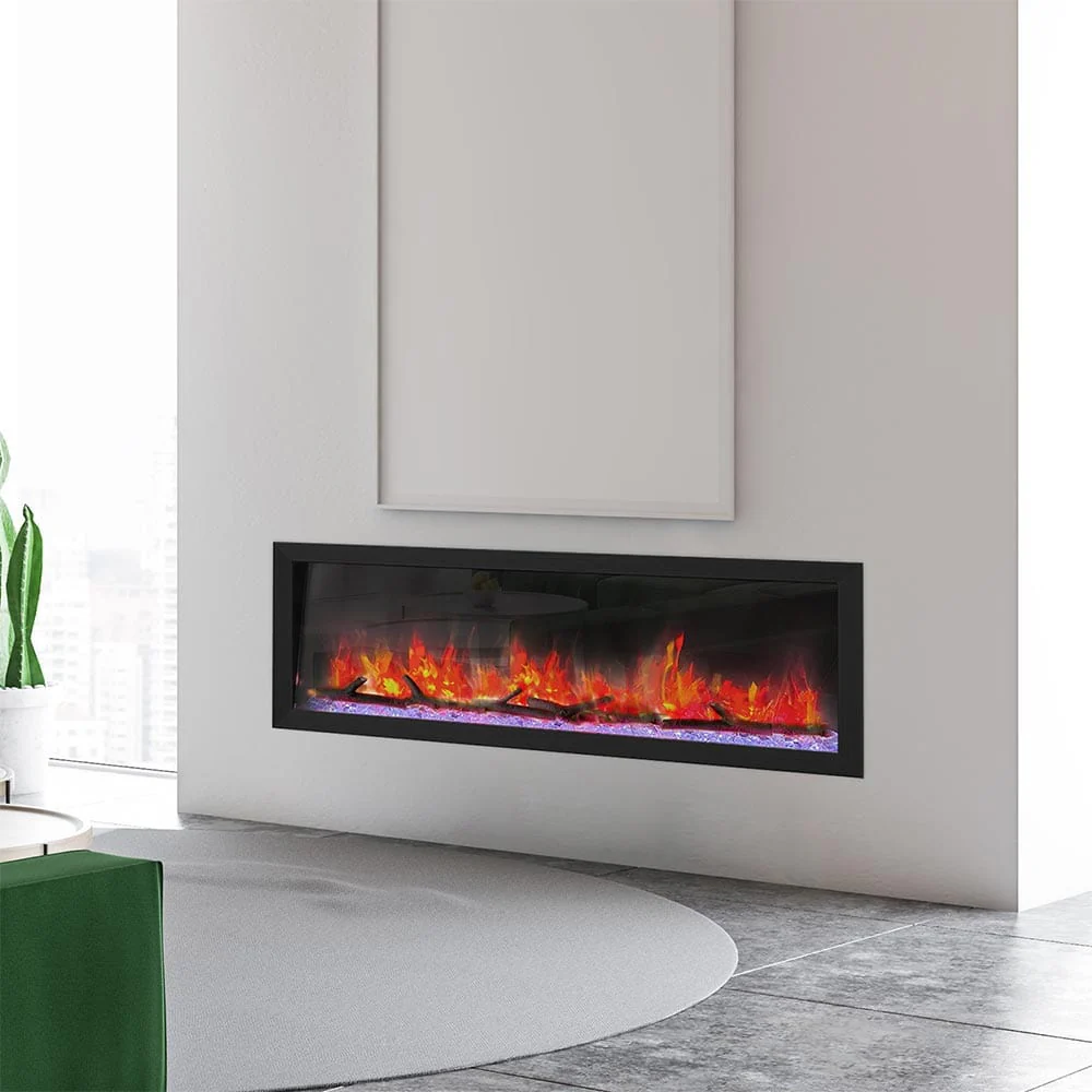 Dynasty 52-in Cascade Linear Electric Fireplace
