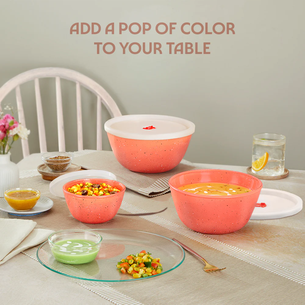 Colors Kube Pink Bowl with Lid