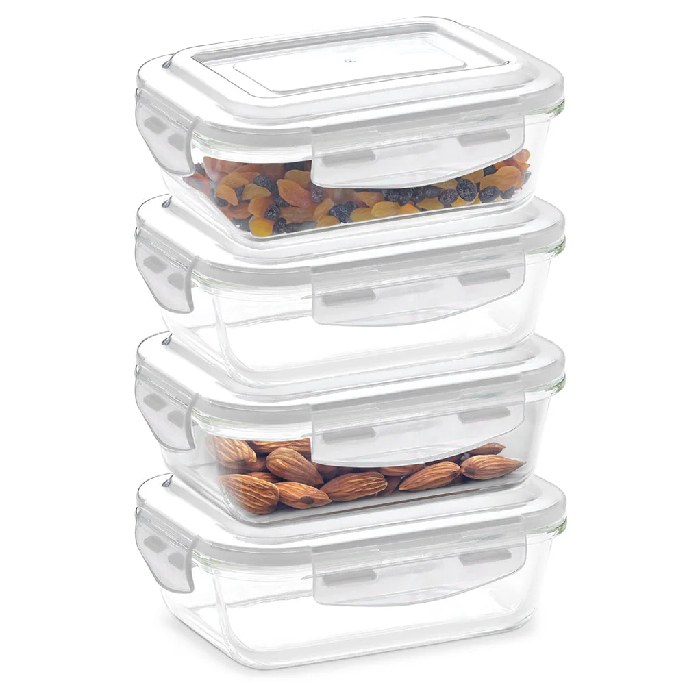 Borosil Klip n Store Rectangular Glass Container