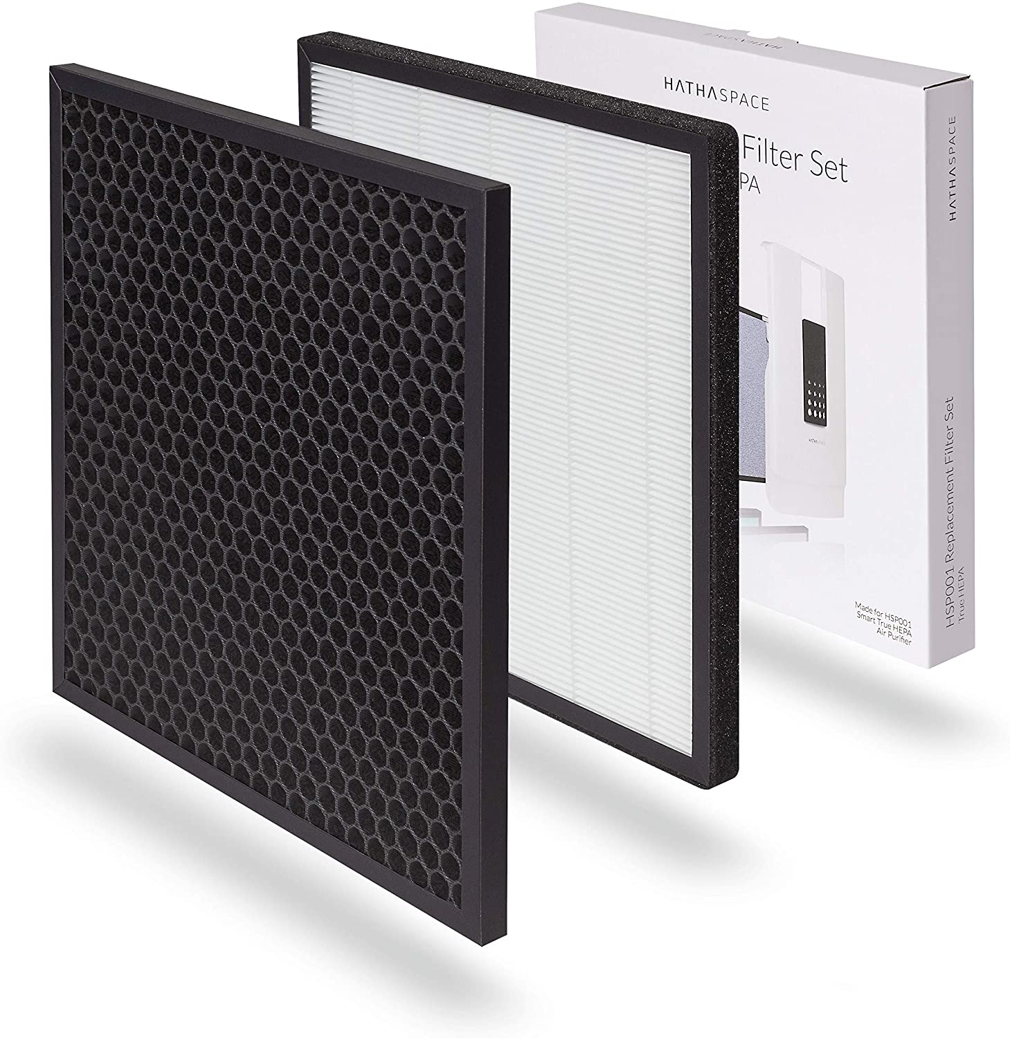 Certified Replacement Filters for HSP001 Smart True HEPA Air Purifier, 1 Set (True HEPA)