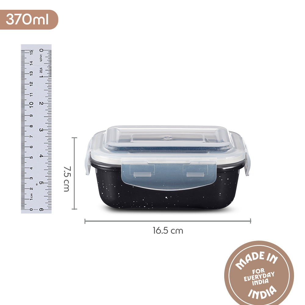 Colors Pebble Black Rectangle Klip N Store