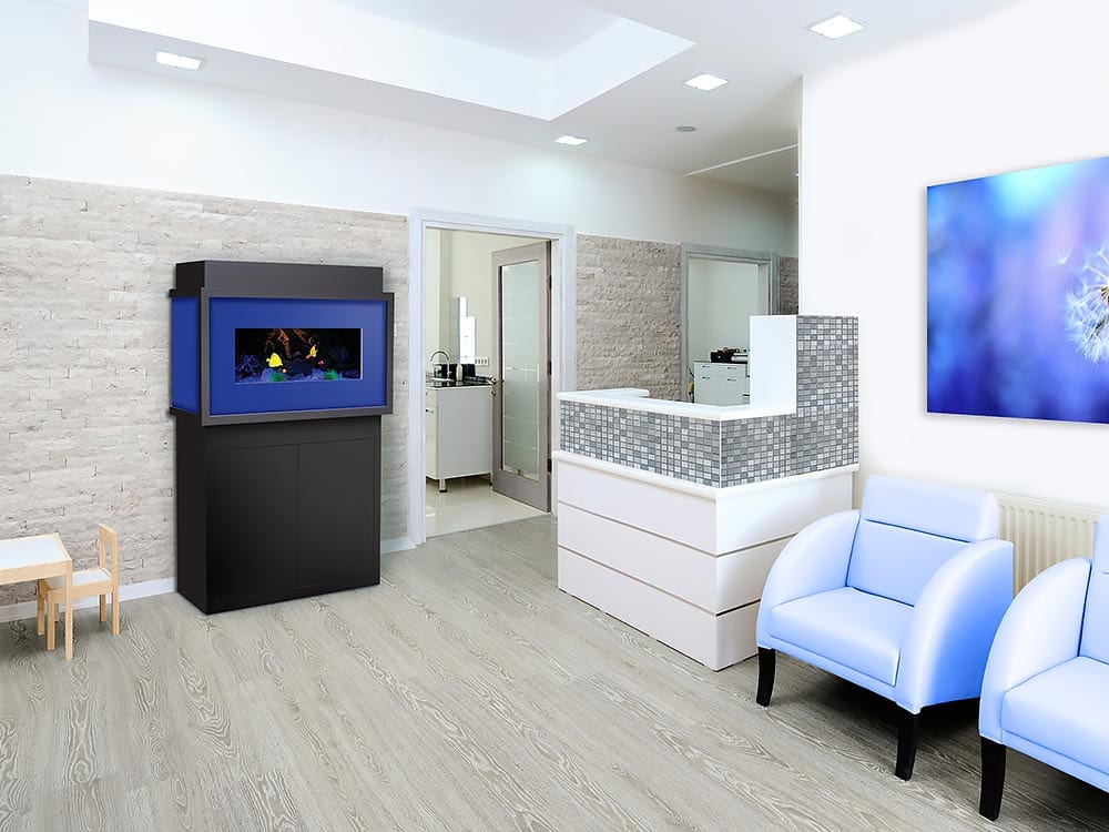 Dimplex Opti-V Electric Aquarium Mantel Package in Black