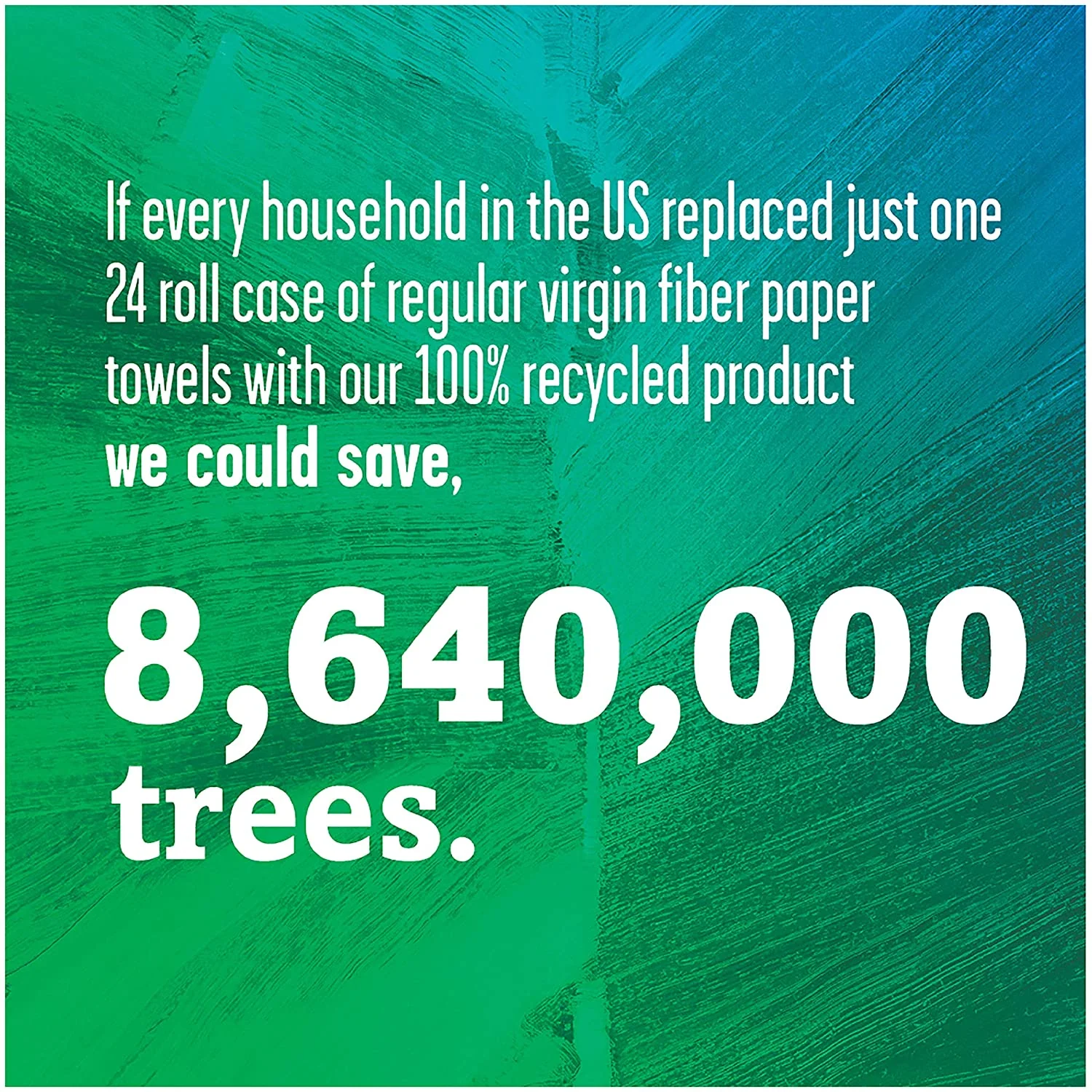 Unbleached Paper Towels, 100% Recycled Paper, 6 Count, Pack of 4