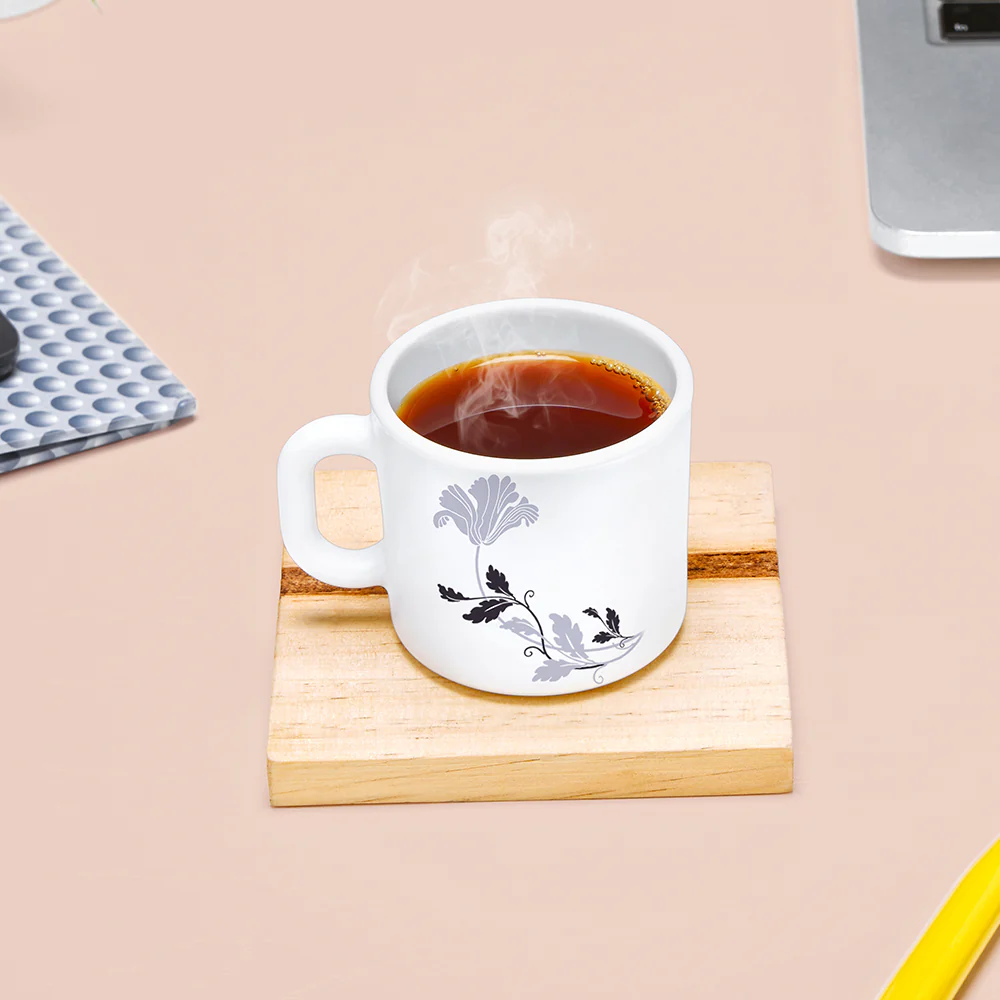 Larah by Borosil Millenia Mug Set, 100ml x 6