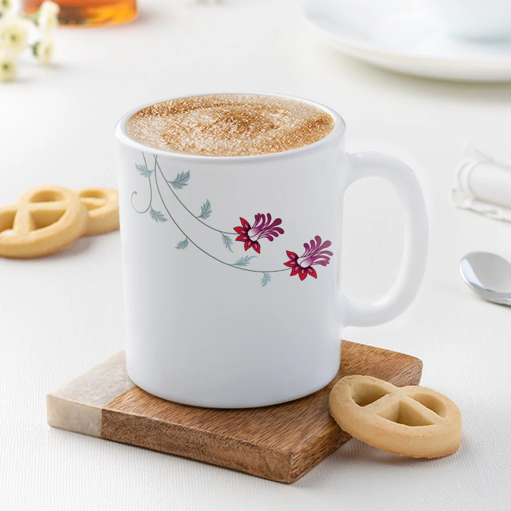 Larah by Borosil Flower Pot Mug, 320ml