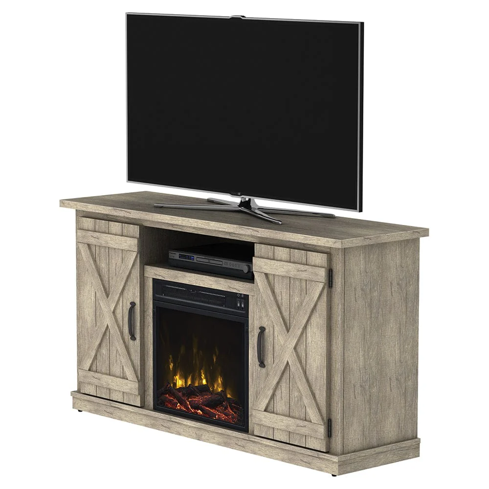 Killian Electric Fireplace TV Stand in Ashland Pine