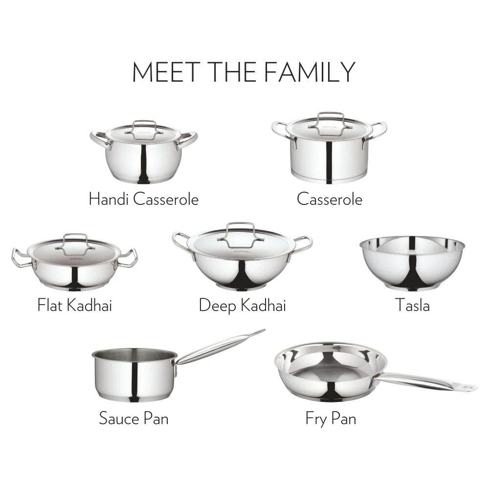 Borosil Cookfresh SS Saucepan + Lid, 2.2L