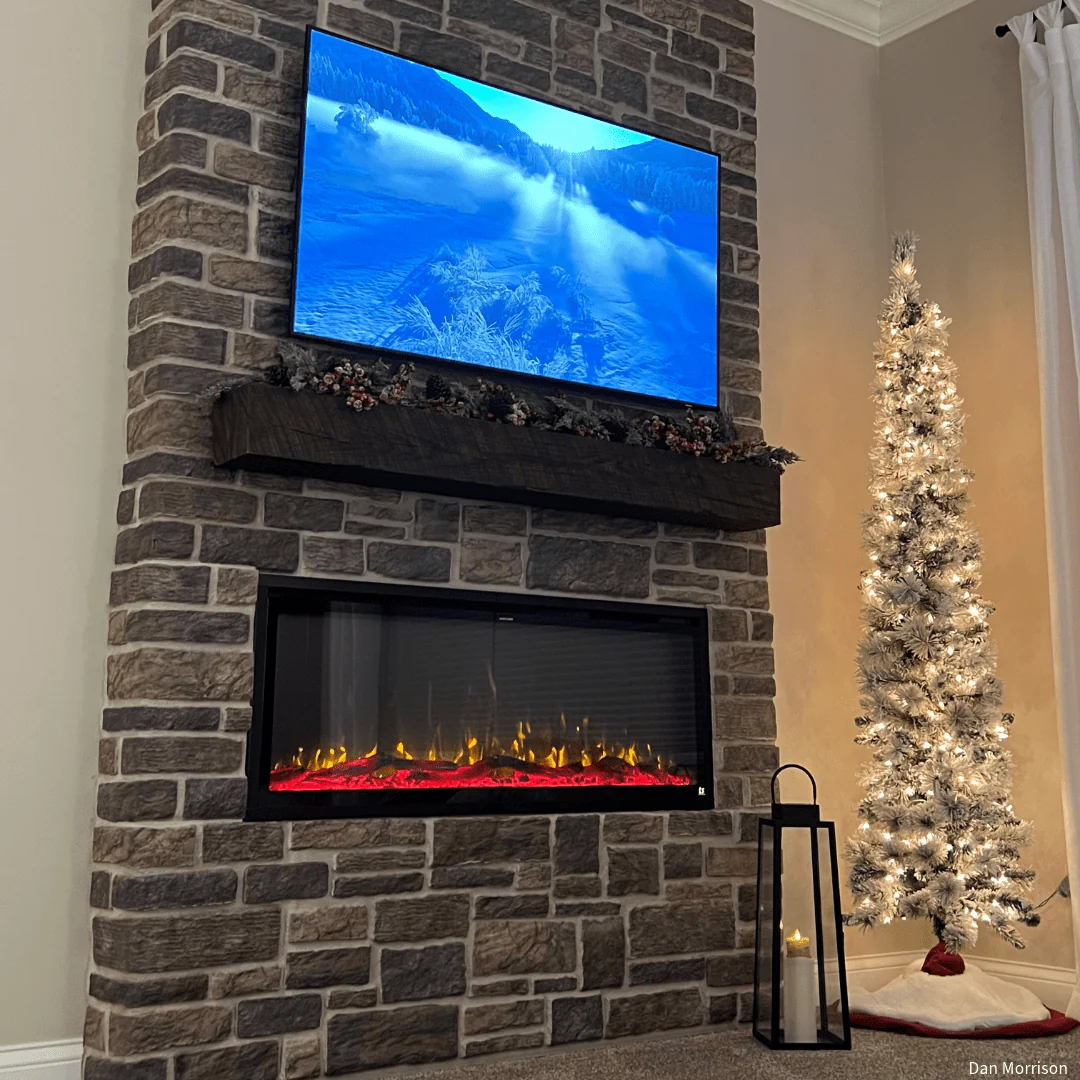 Sideline Elite 50 Inch Recessed Smart Electric Fireplace with Alexa Built-in 80069