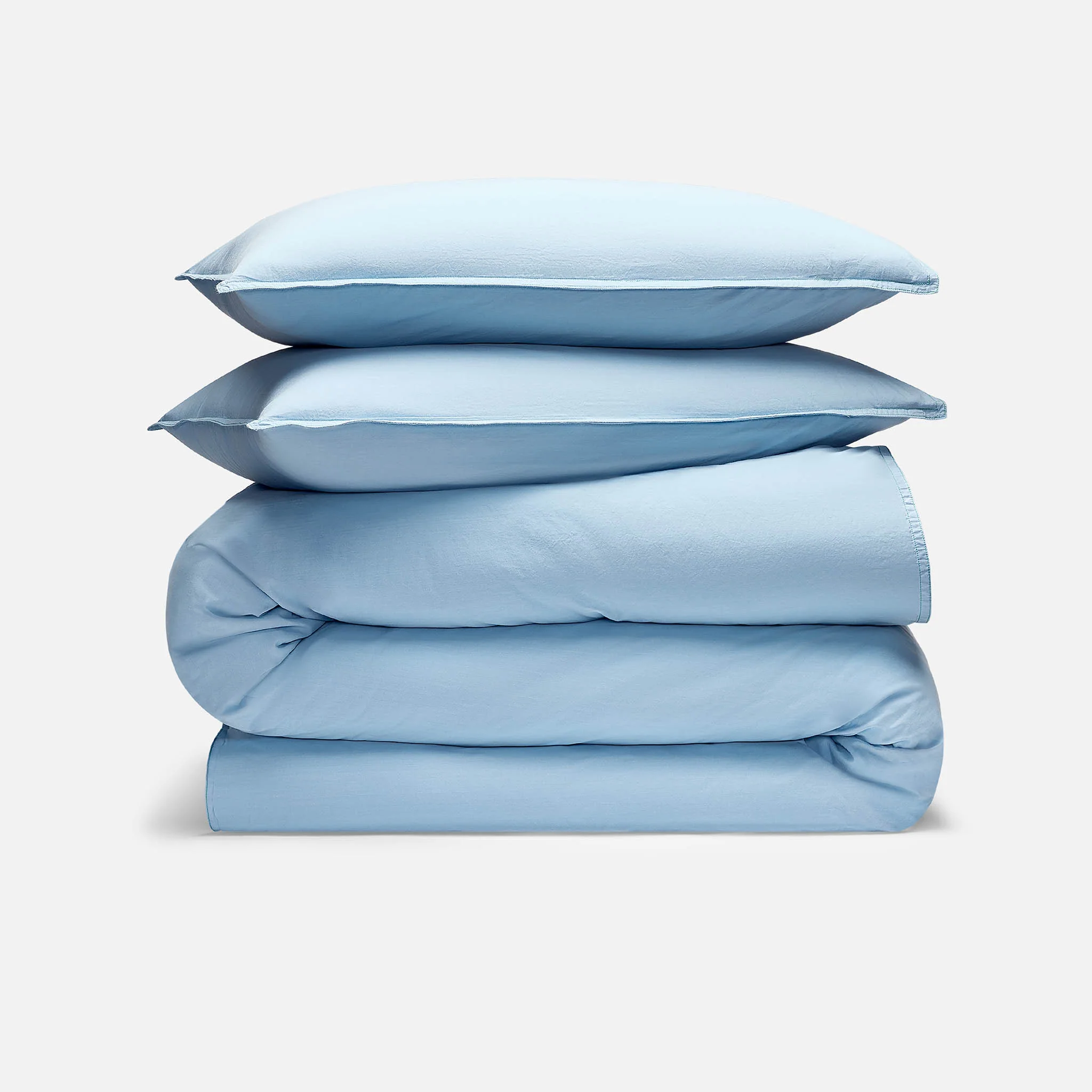 Washed Classic Percale Duvet Set