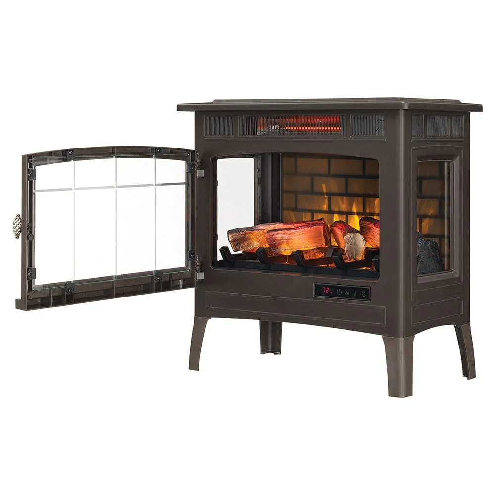 Duraflame 3D Bronze Infrared Electric Fireplace Stove with Remote Control - DFI-5010-02