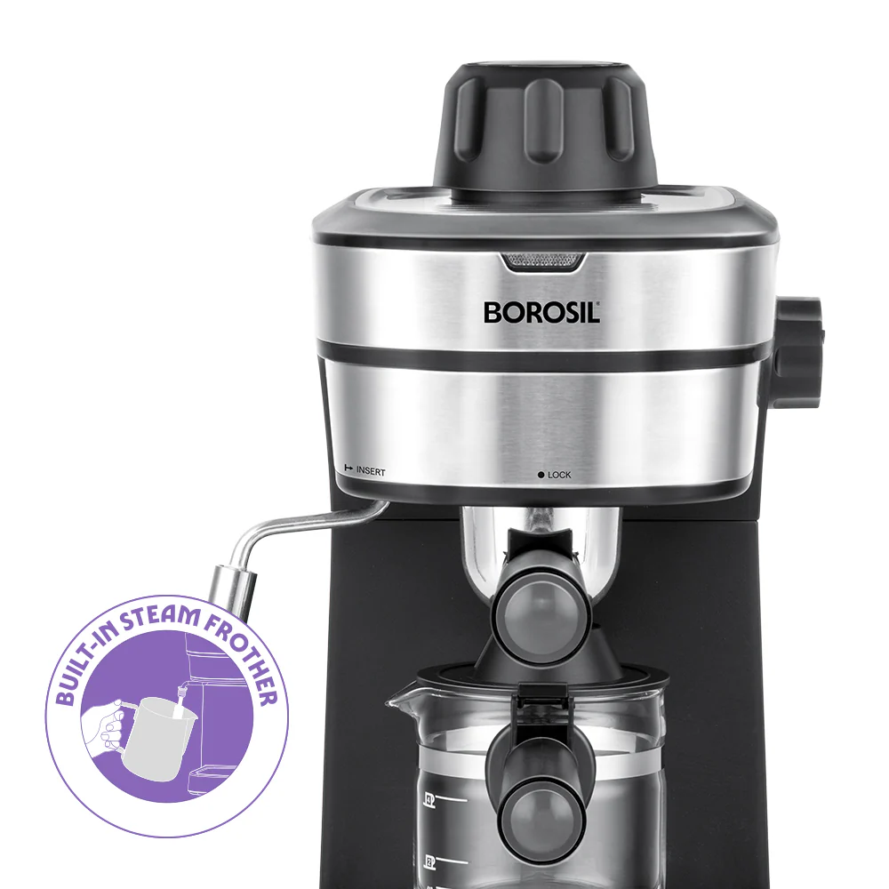 Borosil BrewMate Espresso Coffee Maker