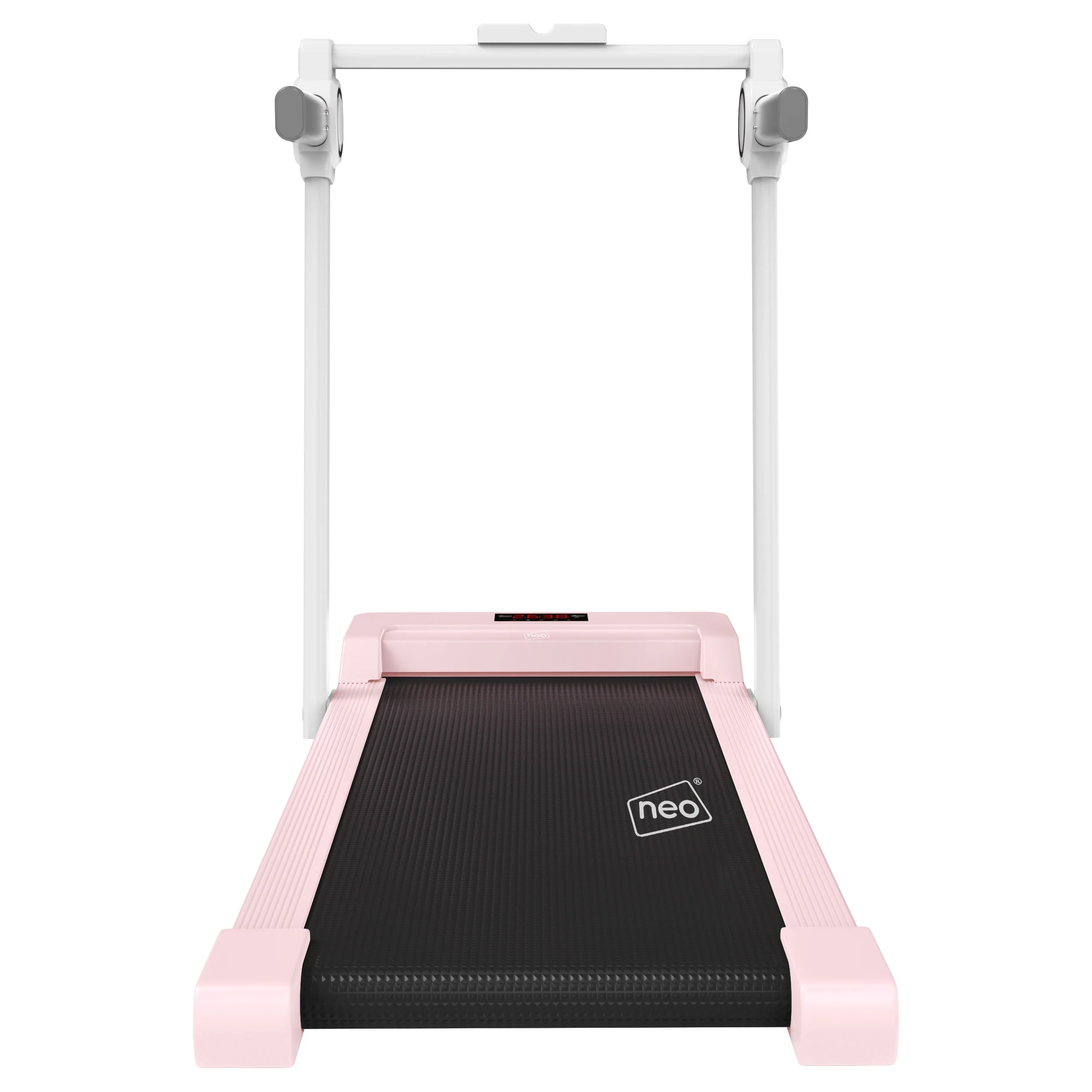 Neo Pink Walking Pad Treadmill with Handrail