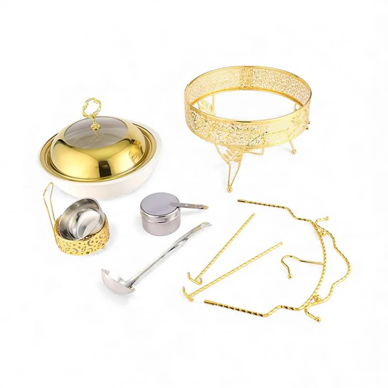 4Lt Chafing Dish with Spoon Gold