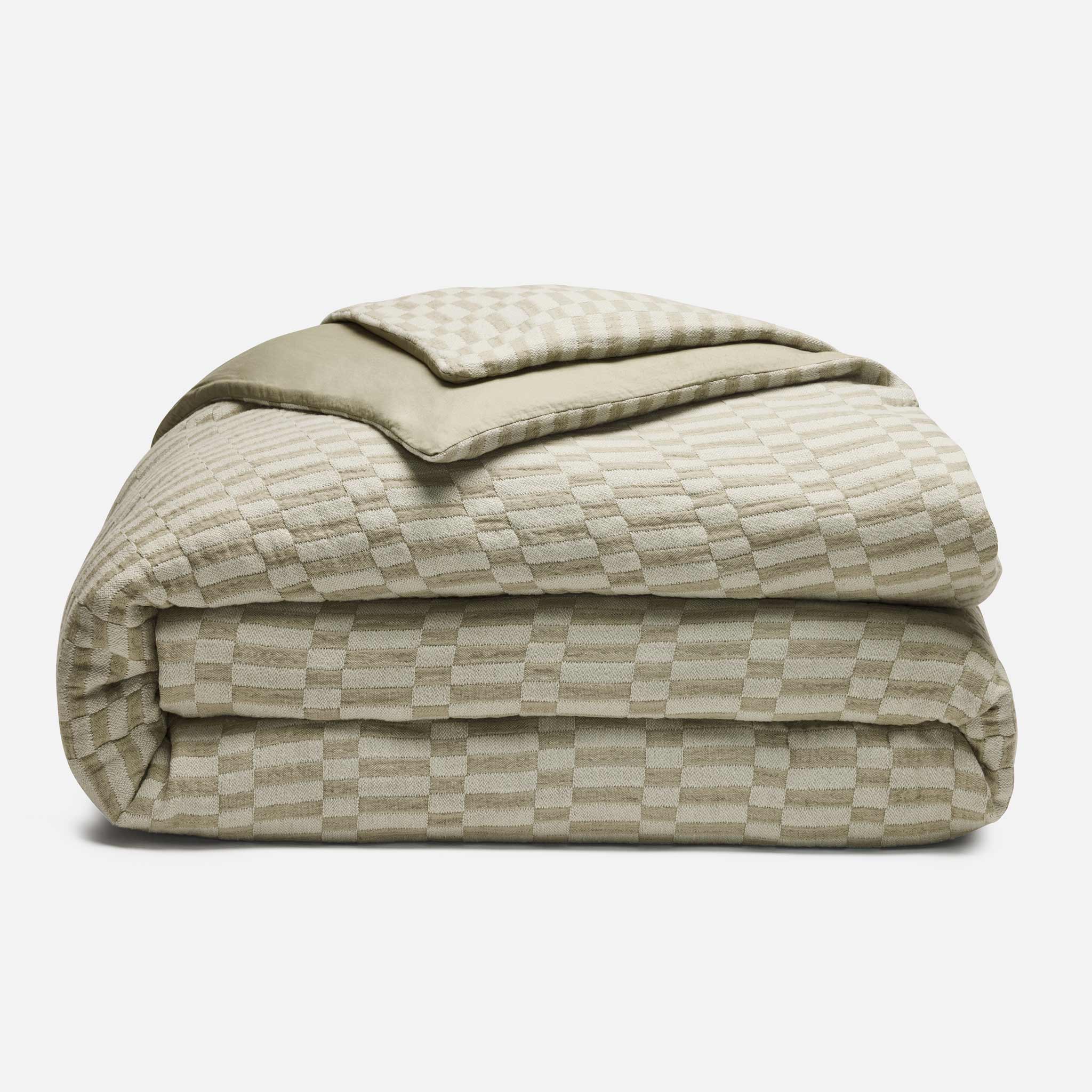 Woven Checkerboard Duvet Cover - Last Call